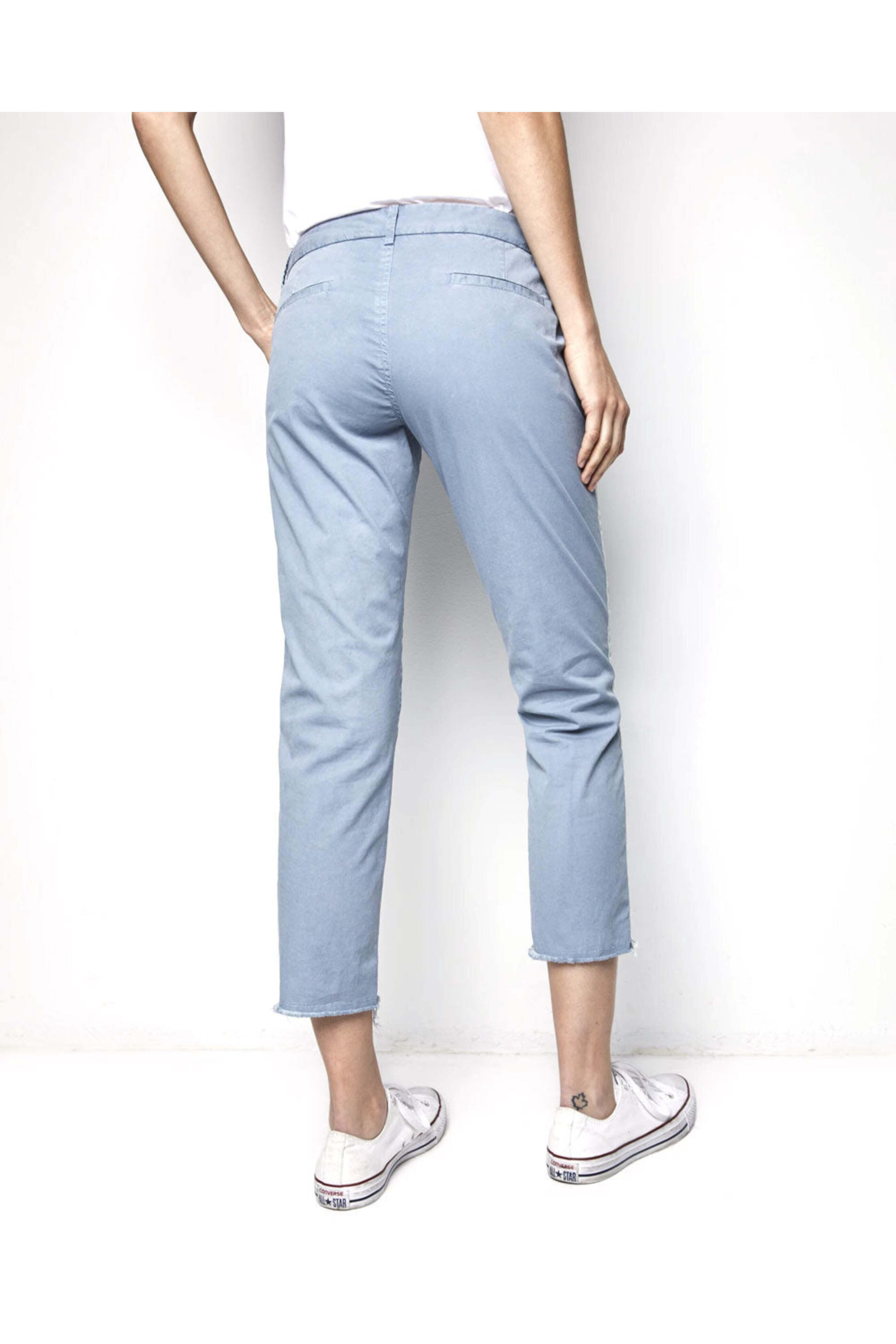 Nili Lotan - Steel Blue East Hampton Pant With Tape