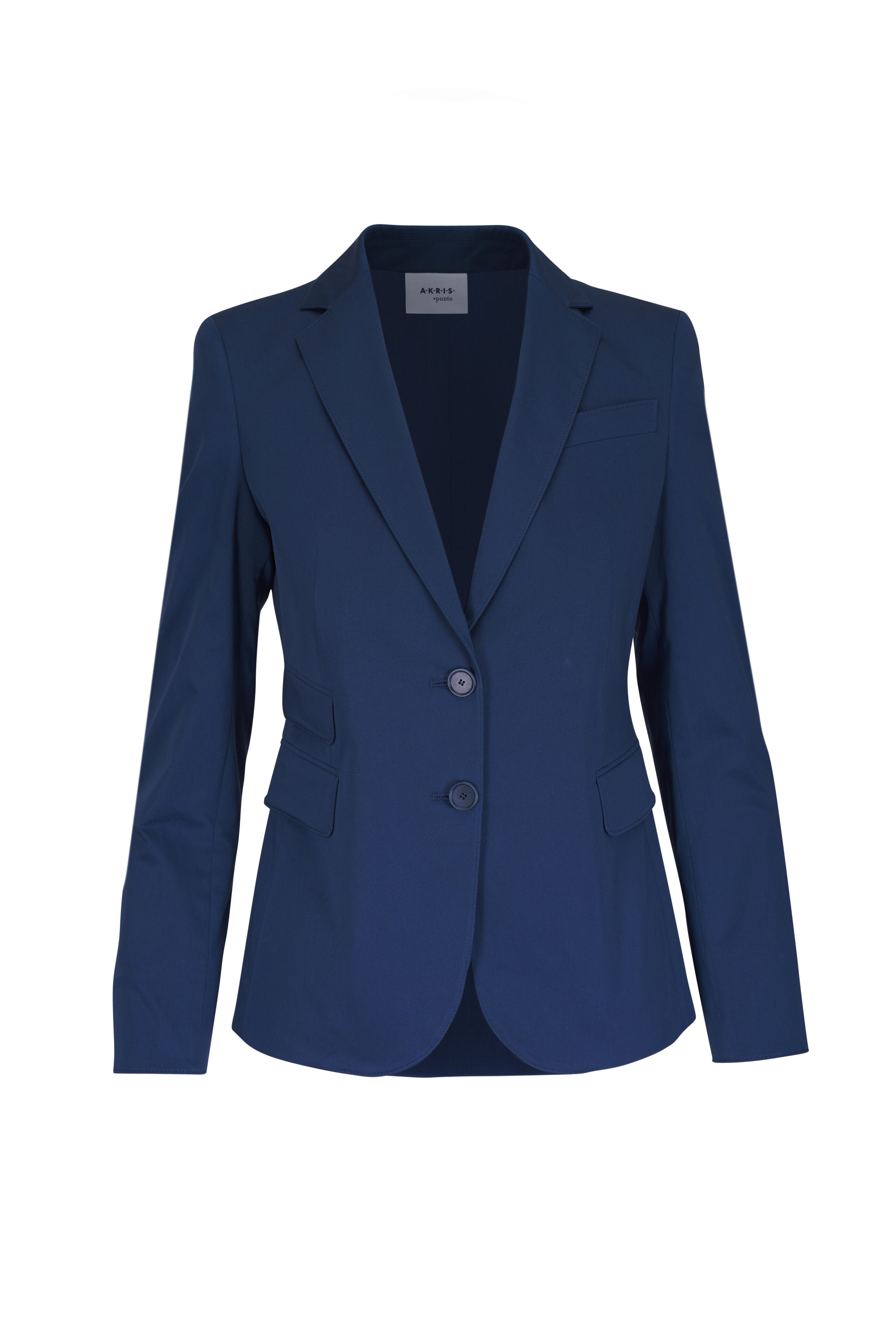 Akris Punto - Navy Blue Two Button Blazer | Mitchell Stores