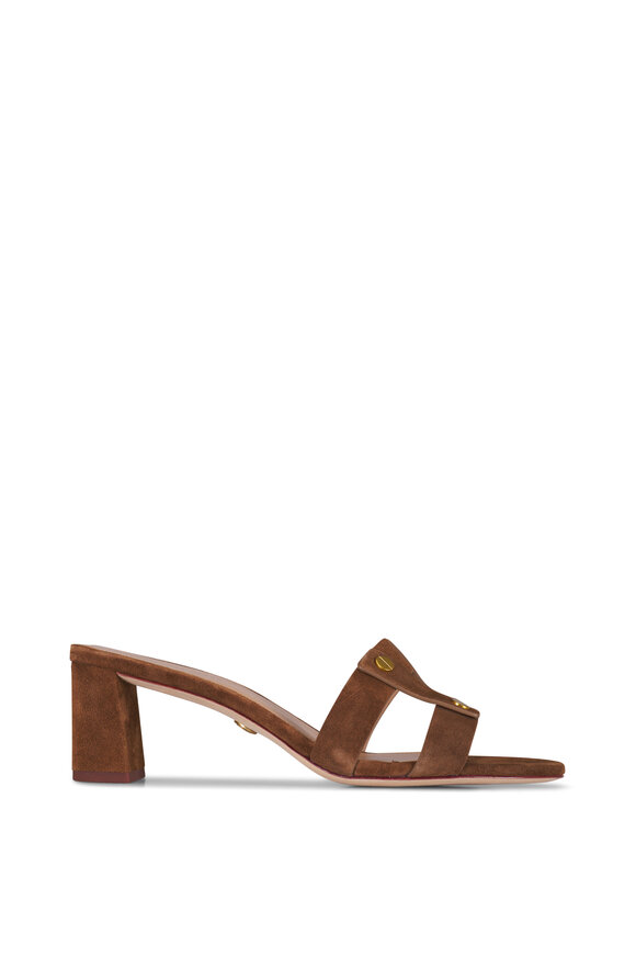 Veronica Beard Via Chestnut Suede Sandal, 55mm - view 3
