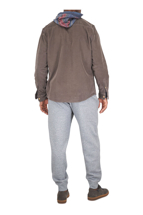 Faherty Brand High Standard Gray Fleece Sweatpant - view 4