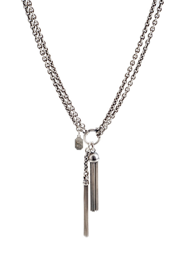 Kary Kjesbo - Essential Light Tassel Sterling Silver Necklace