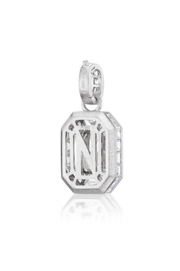 Nam Cho Platinum Diamond Mosaic Pendant - view 3