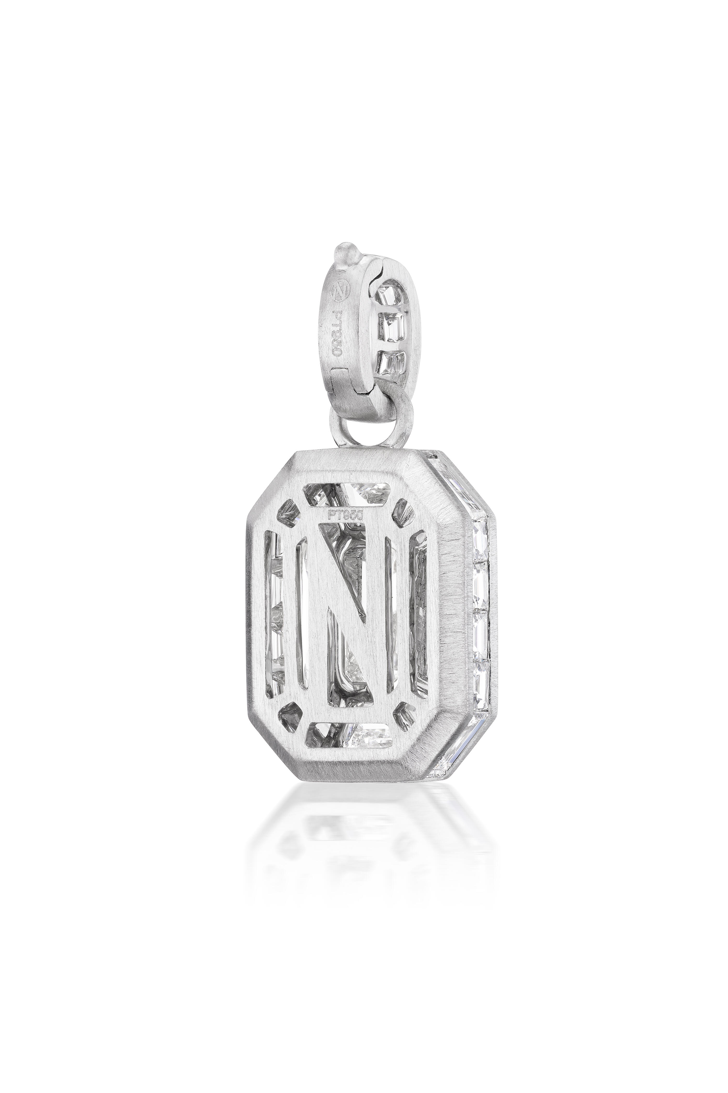 Nam Cho - Platinum Diamond Mosaic Pendant