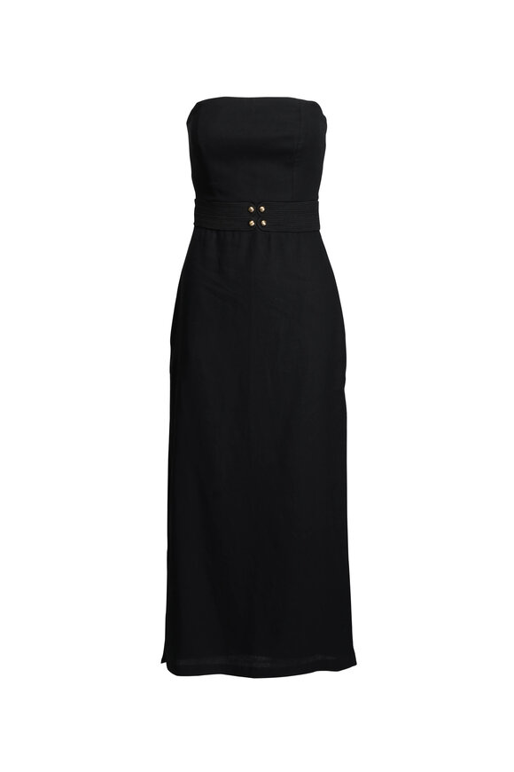 Vix Paula Hermanny Lian Black Midi Dress - view 1