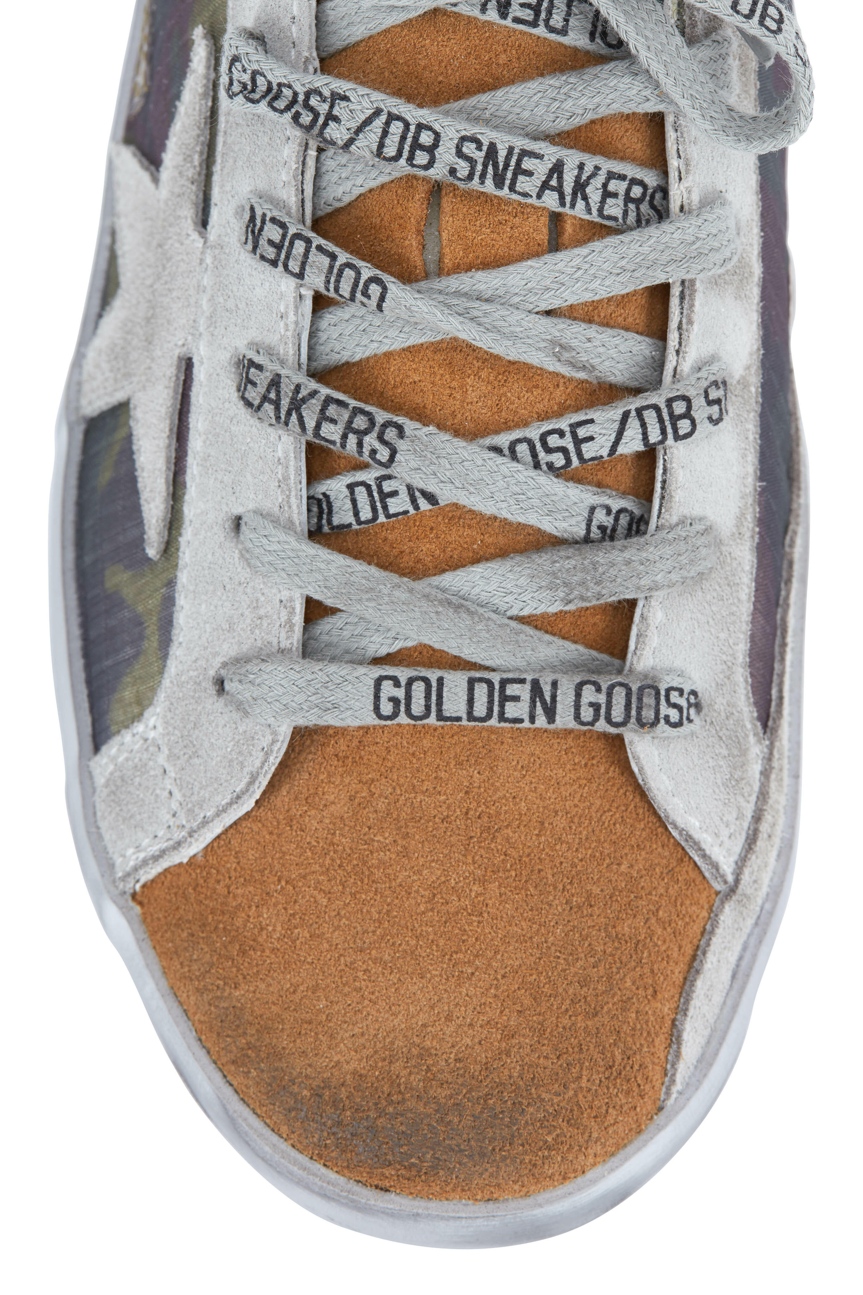 Golden Goose - Superstar Camo & Coffee Suede Sneaker