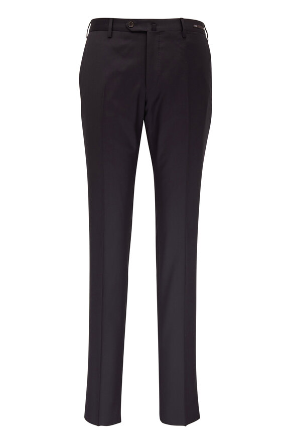 Westport Black Flat Front Corduroy Pant