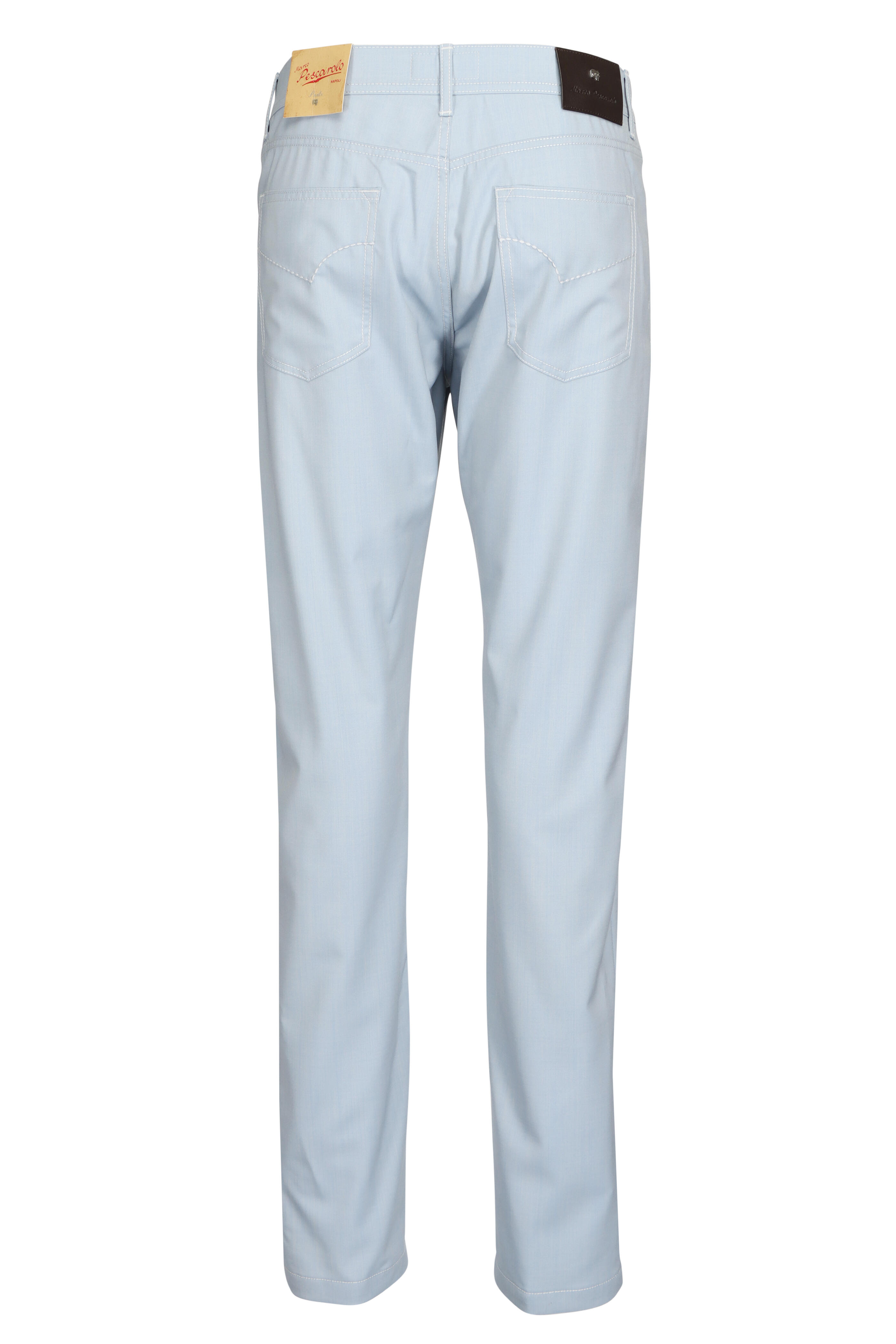 Marco Pescarolo - Sky Blue Wool Five Pocket Pant