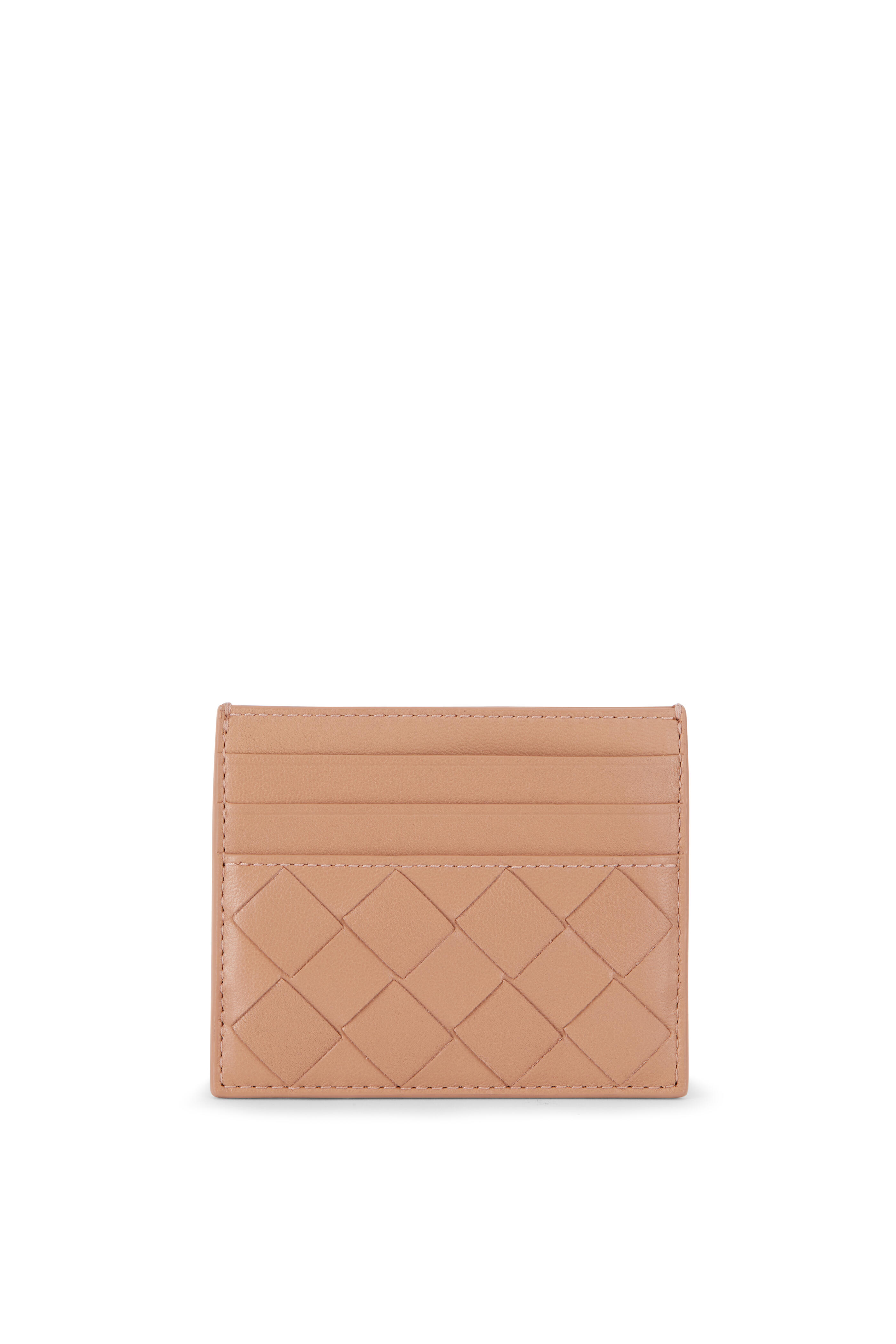Bottega Veneta - Cipria Woven Leather Card Case