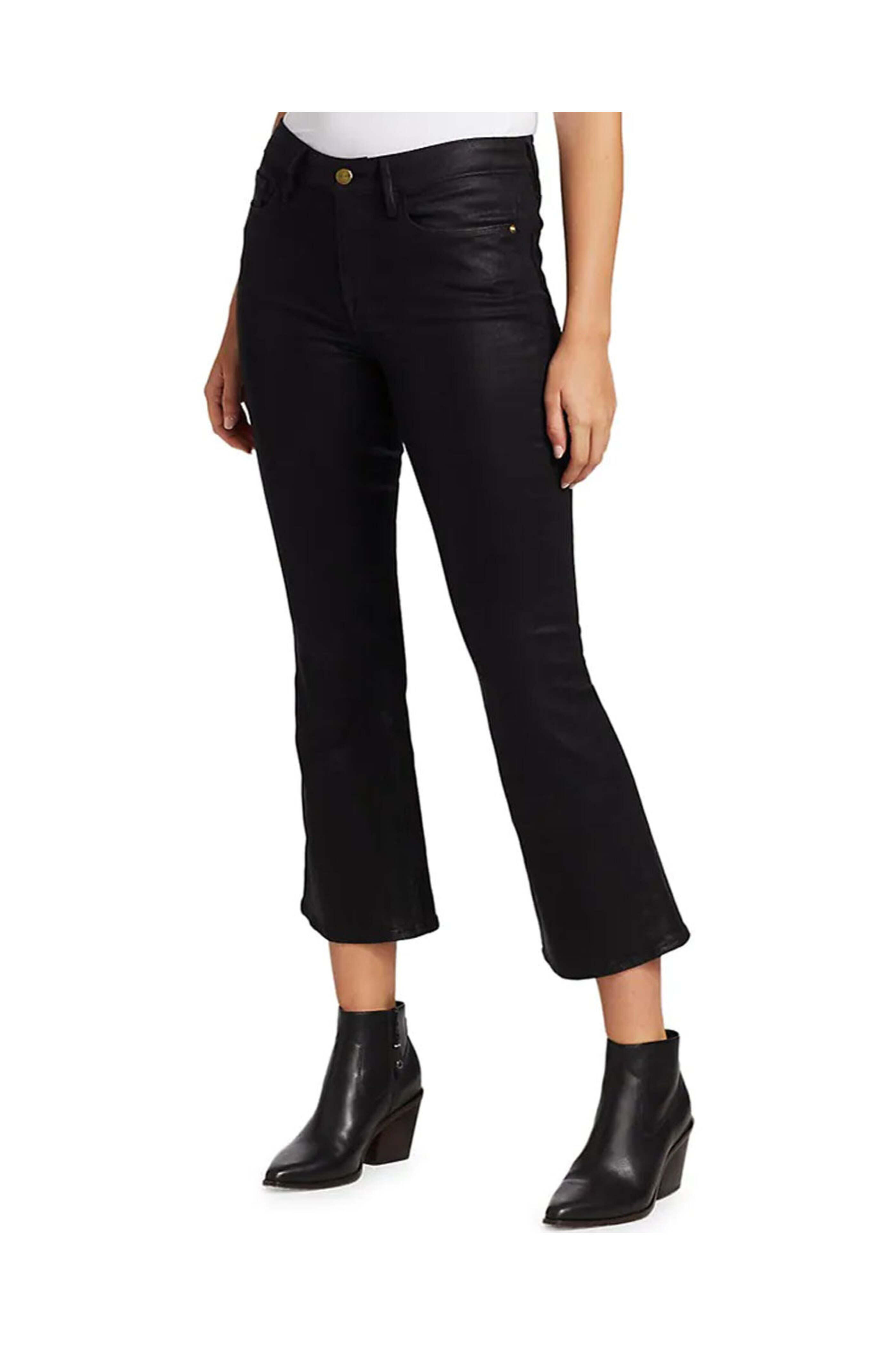 Frame - Le Crop Mini Boot Jean in Coated Epicure