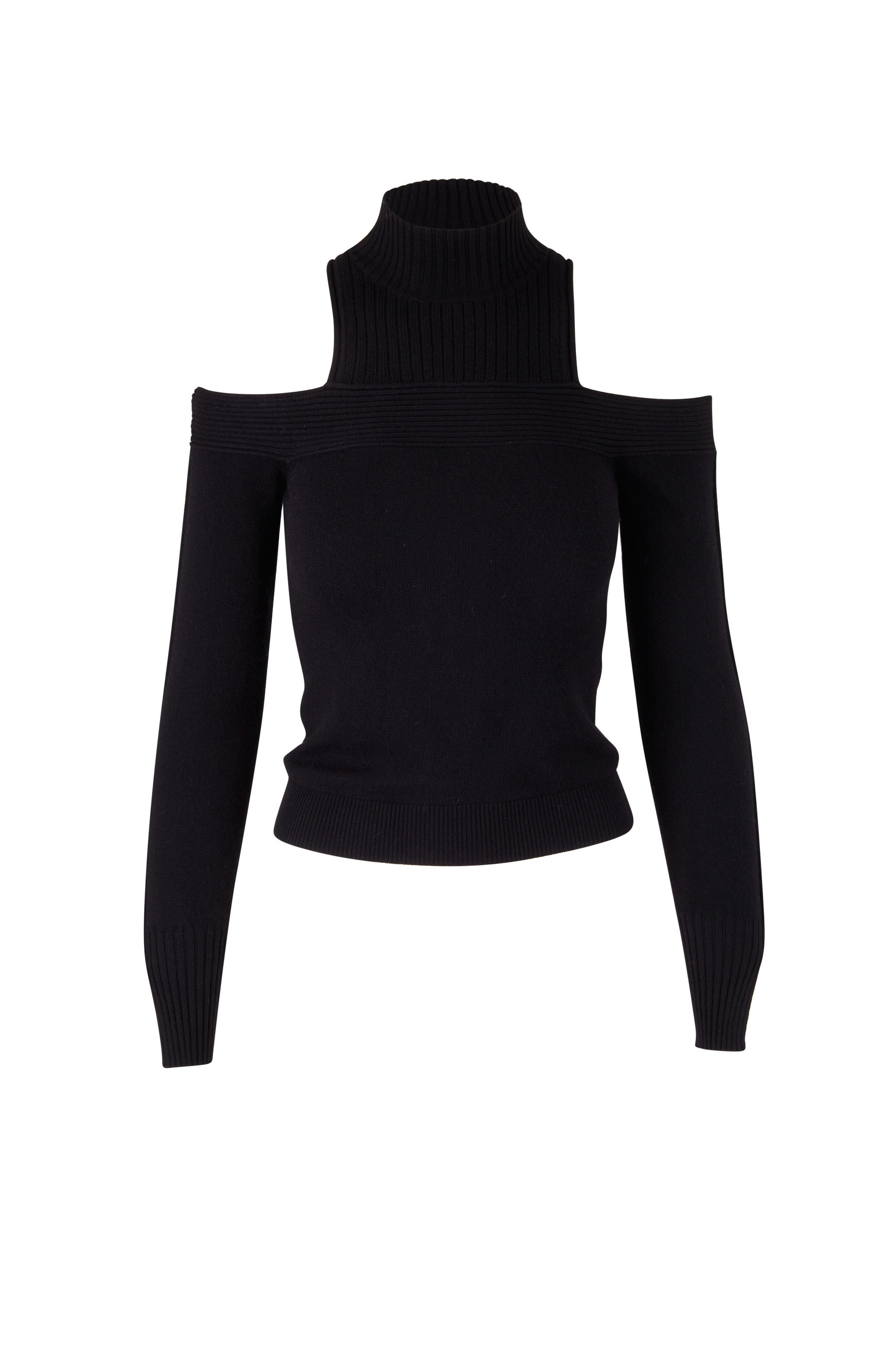 Simkhai - Gillian Black Cold Shoulder Sweater