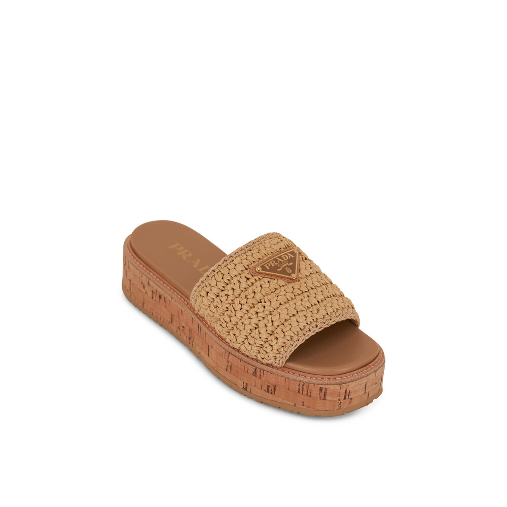 フラットシューズ Prada Two-Tone Crochet Espadrilles Prada Two-tone Crochet Espadrilles | italist
