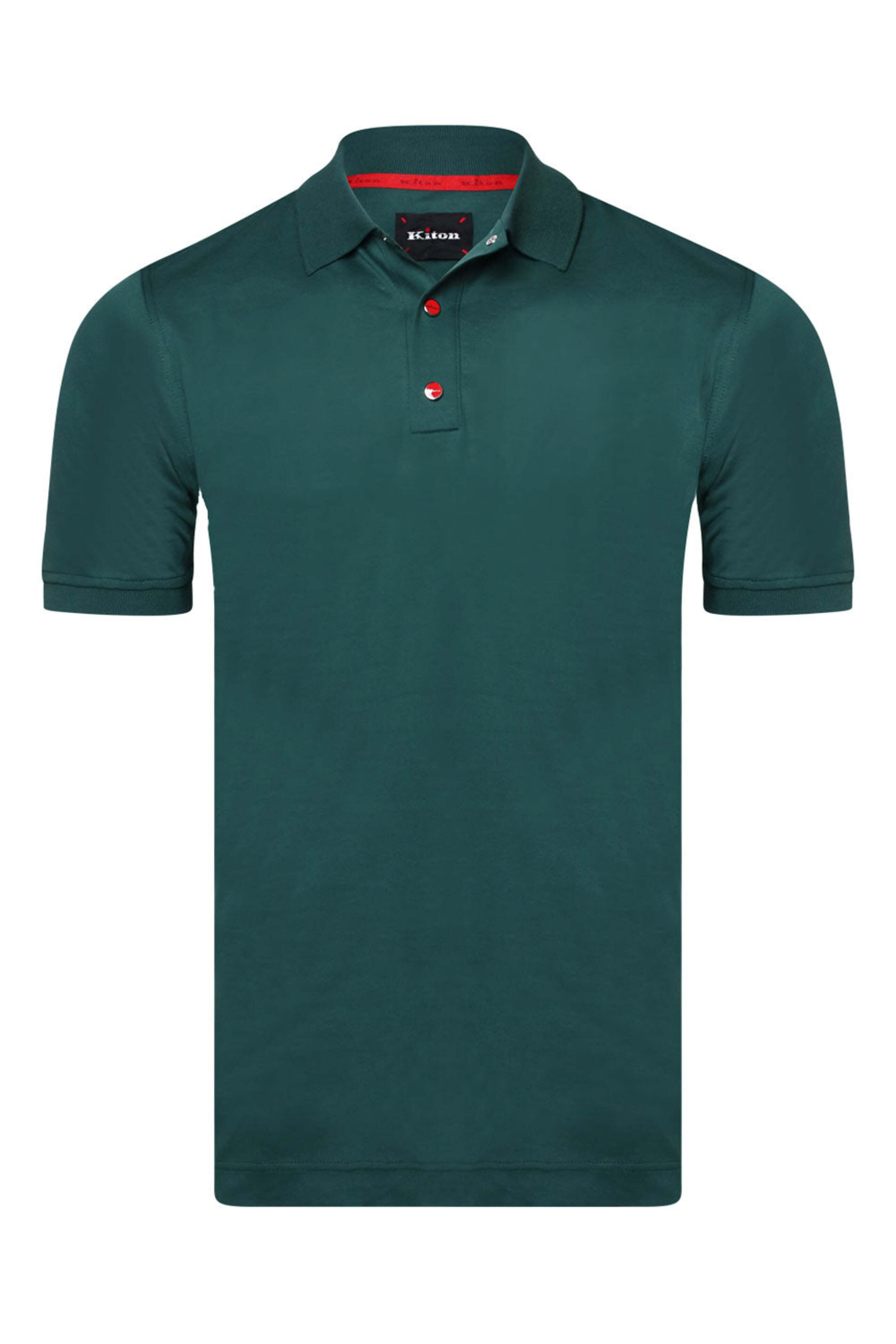 Kiton - Green Snap Polo
