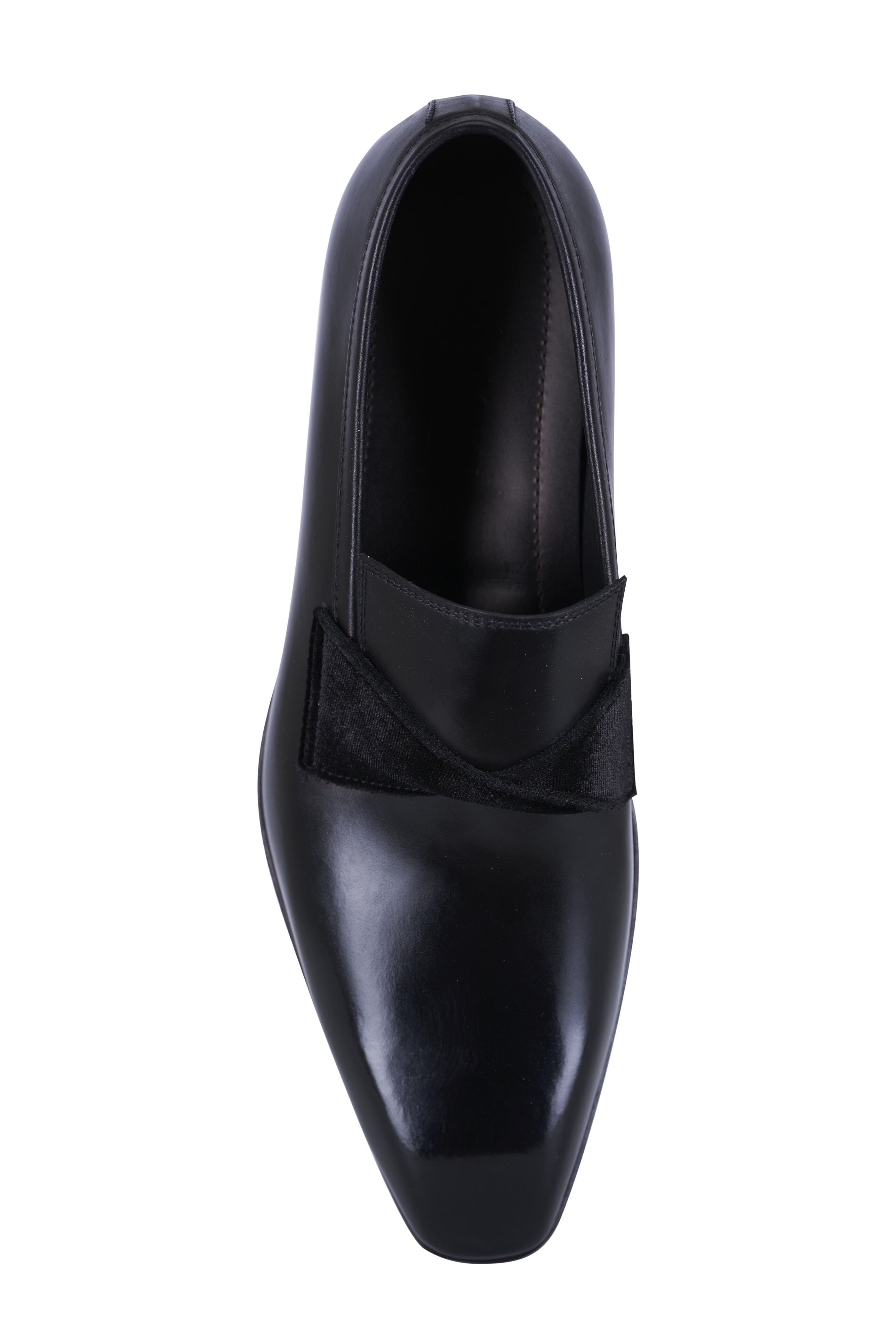Bontoni - Stupendo Black Leather Tuxedo Shoe