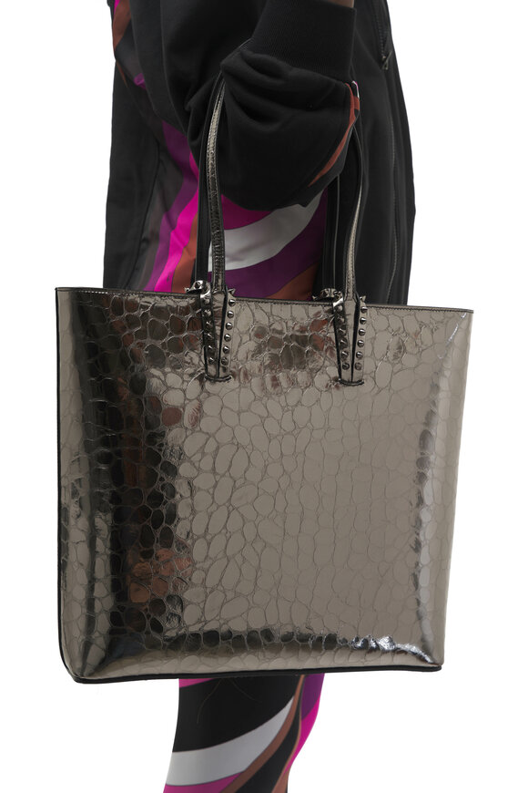 Christian Louboutin - Cabata Anthracite Embossed N/S Tote