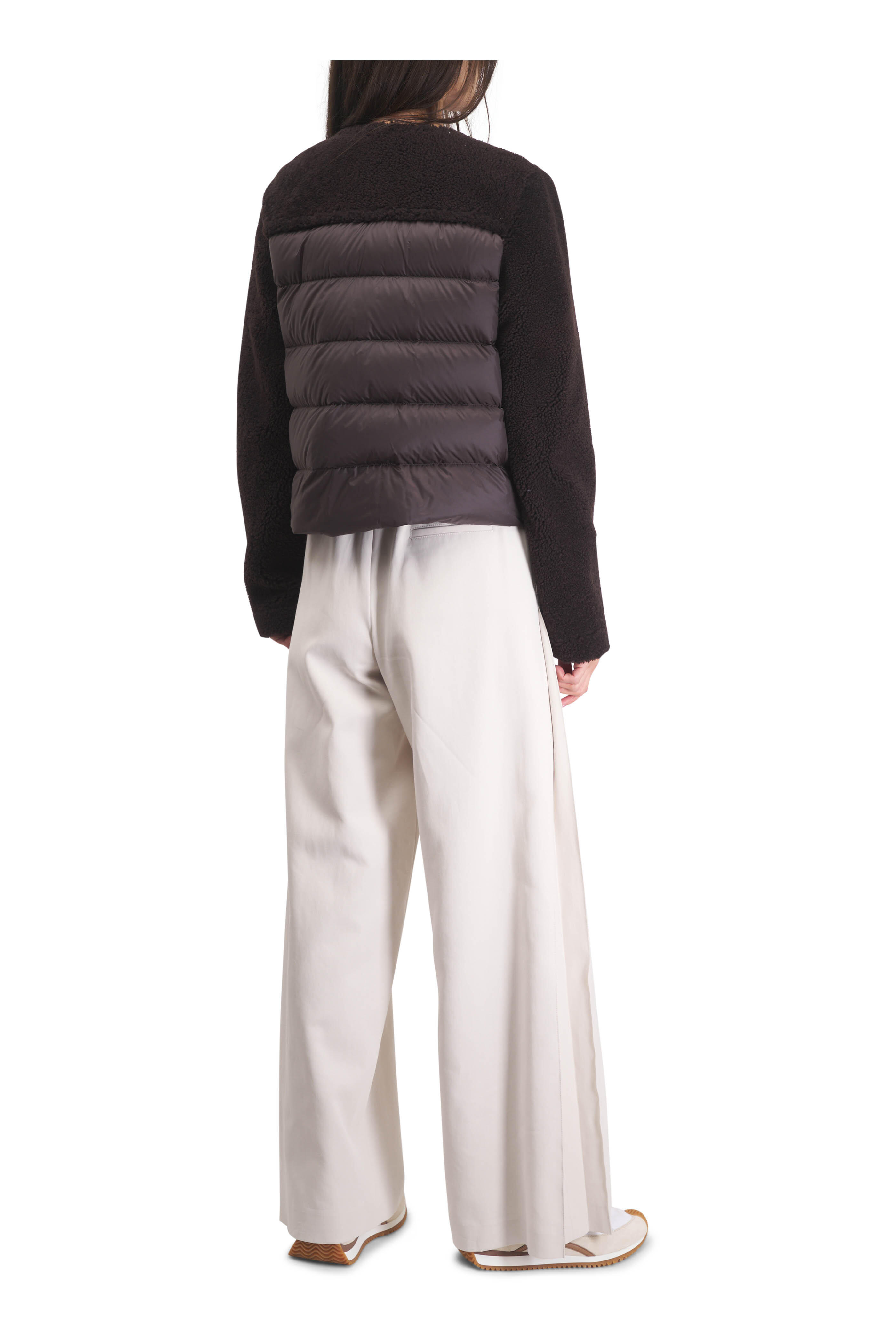 Agnona - Stone Wide-Leg Cotton Stretch Pant