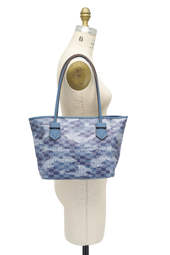 Moreau Paris - Small Saint Tropez Camo Blue Monogram Tote