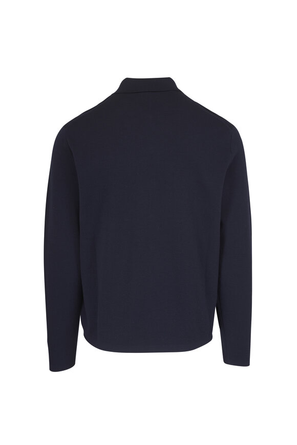 Ralph Lauren Purple Label Navy Wool Cardigan - view 2