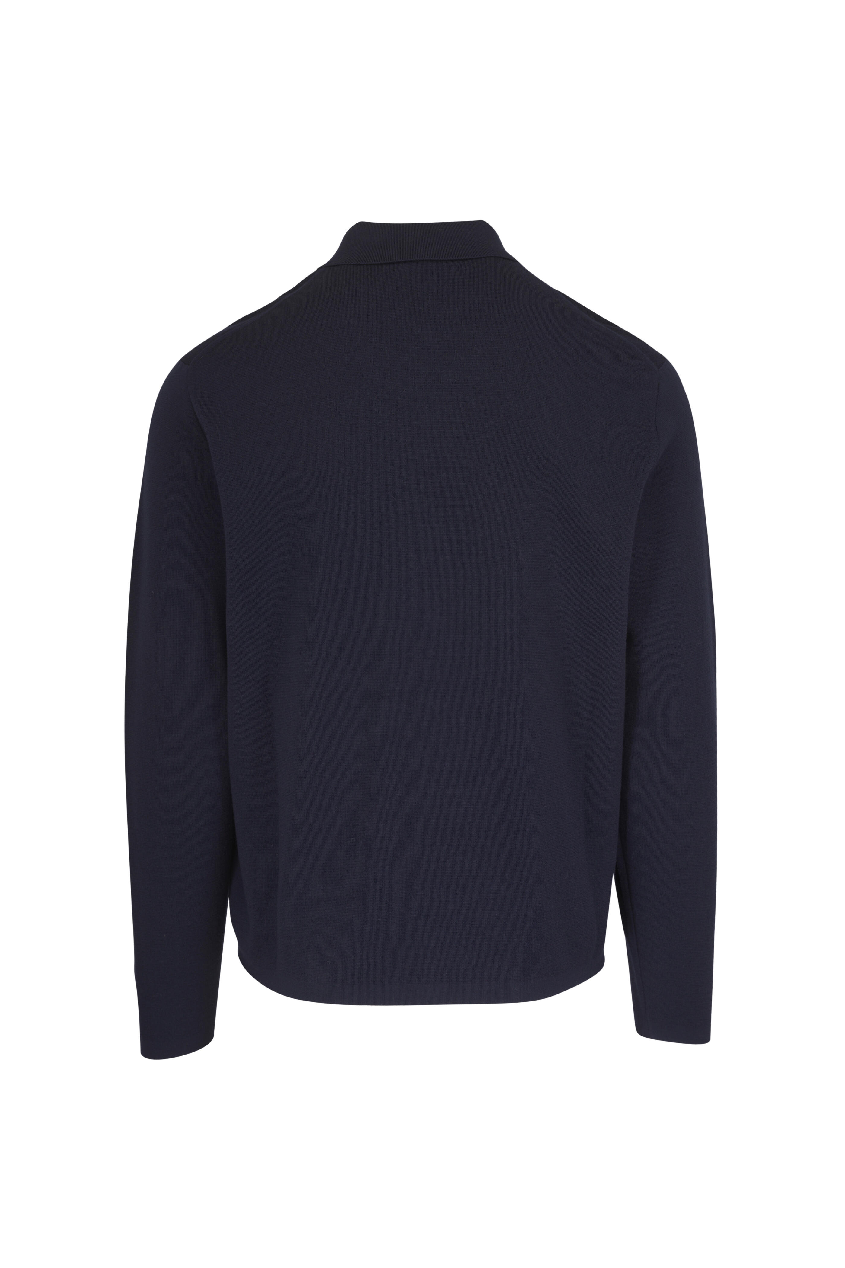 Ralph Lauren Purple Label - Navy Wool Cardigan - view 2