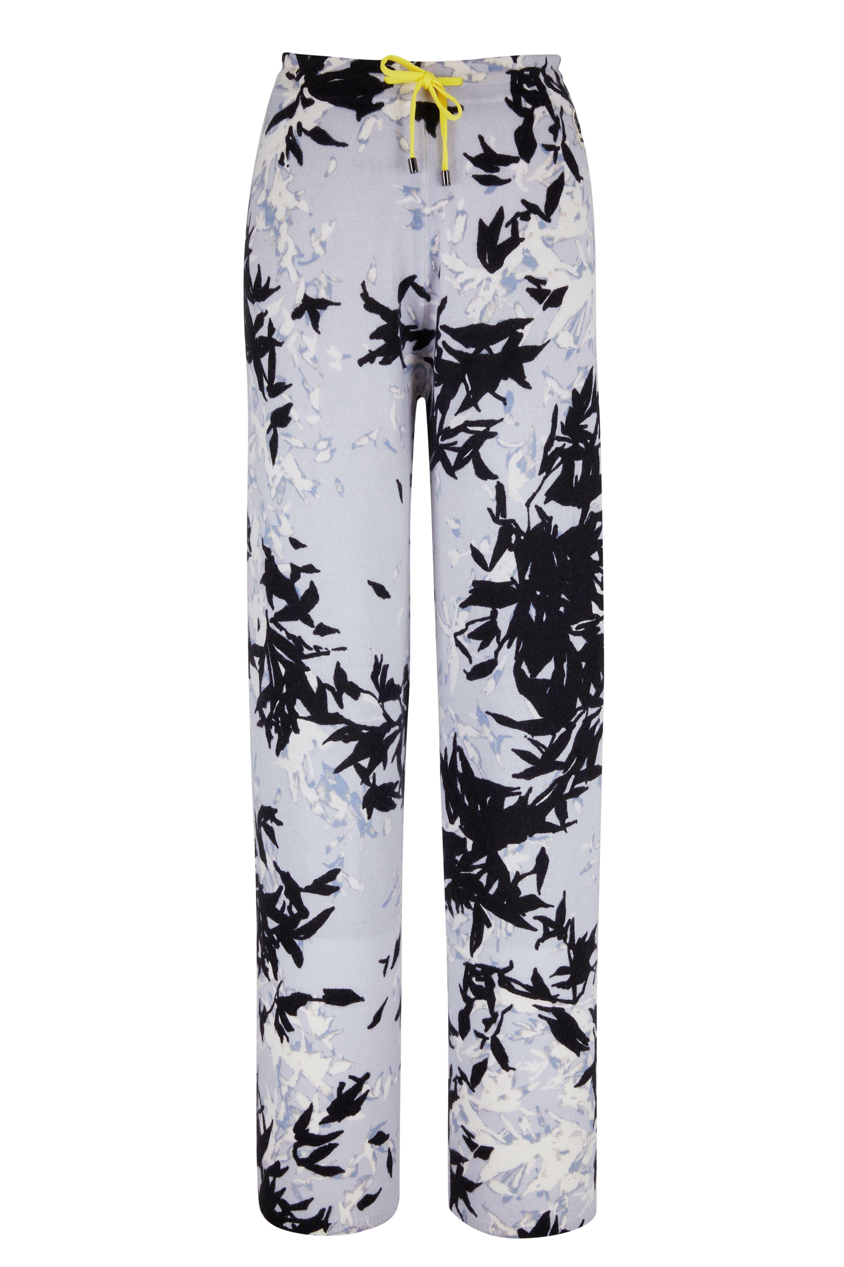 Bogner - Cristin Light Blue & Black Print Wide Leg Pant