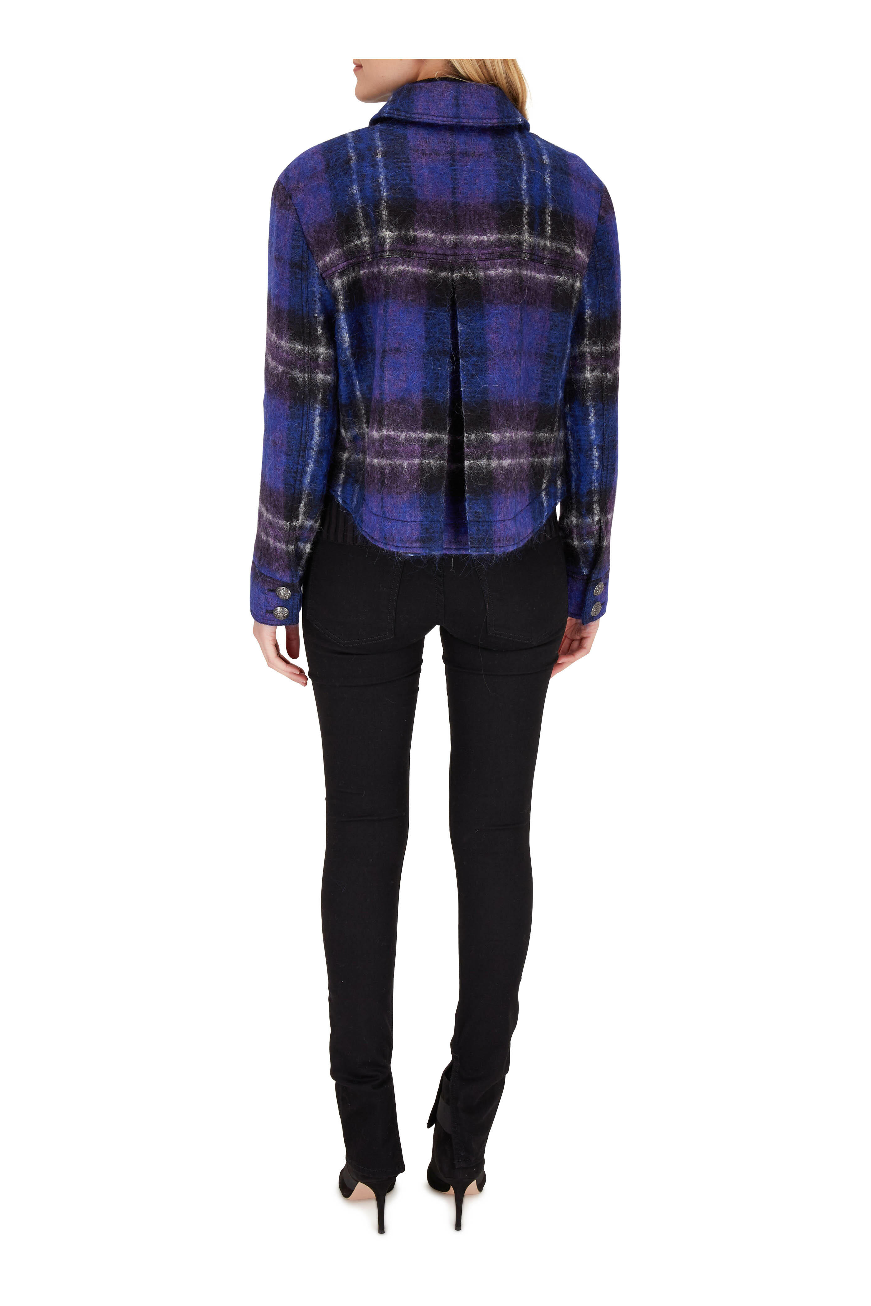 Veronica Beard - Kate Black High-Rise Split Hem Skinny Jean