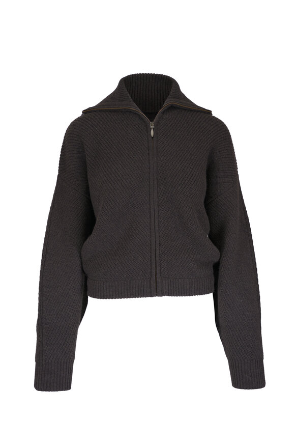 Le Kasha Torsby Brown Zip Cardigan