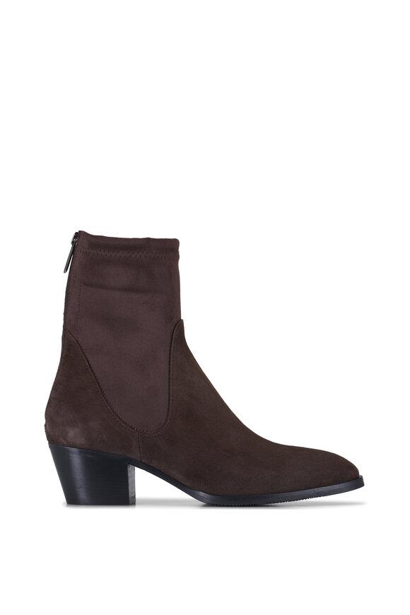 Ron White Margo Chocolate Suede Boot, 50mm - view 3