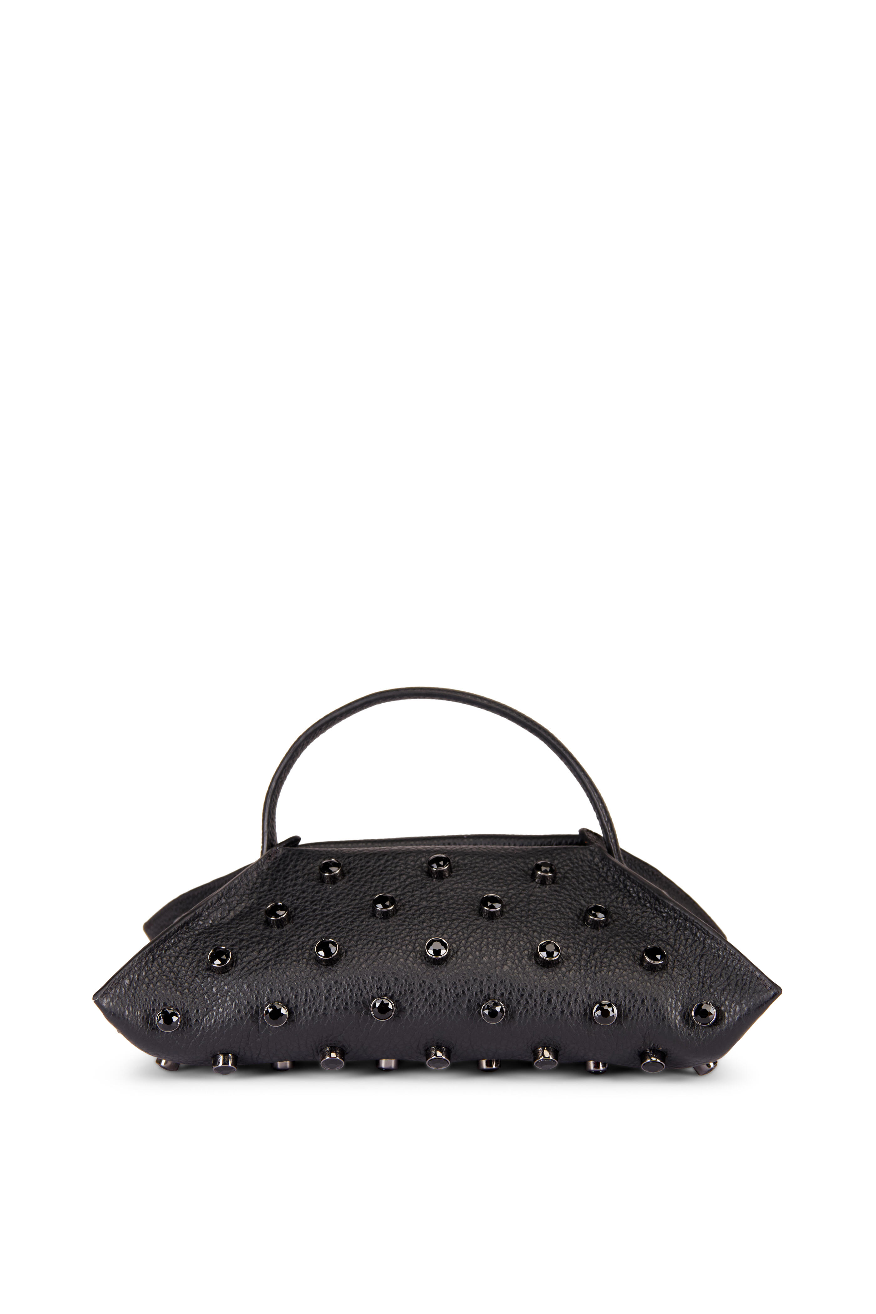 Altuzarra - Origami Black Crystal Baguette Top Handle Bag - view 1