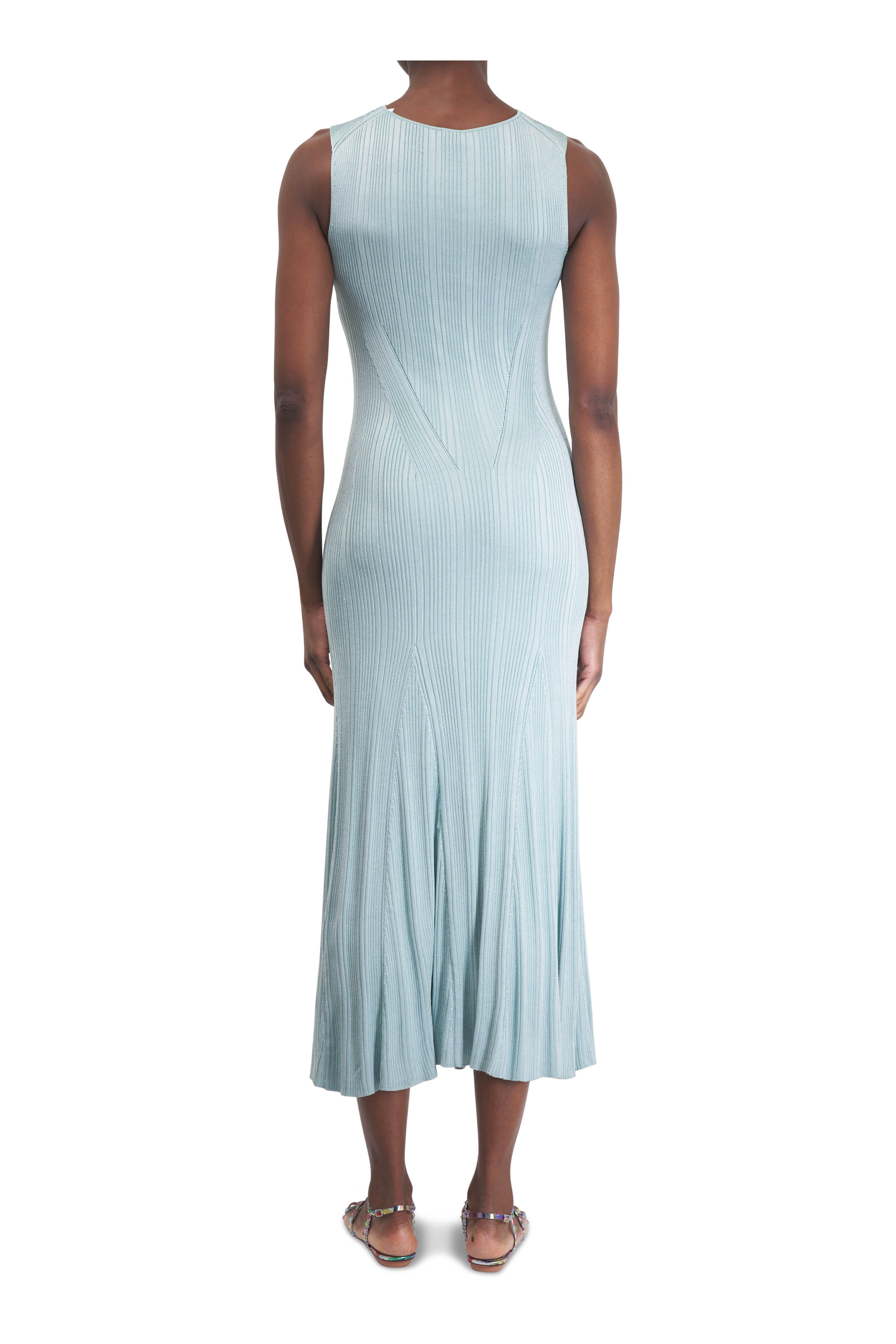 Adam Lippes - Vivian Mist Ribbed Maxi Dress