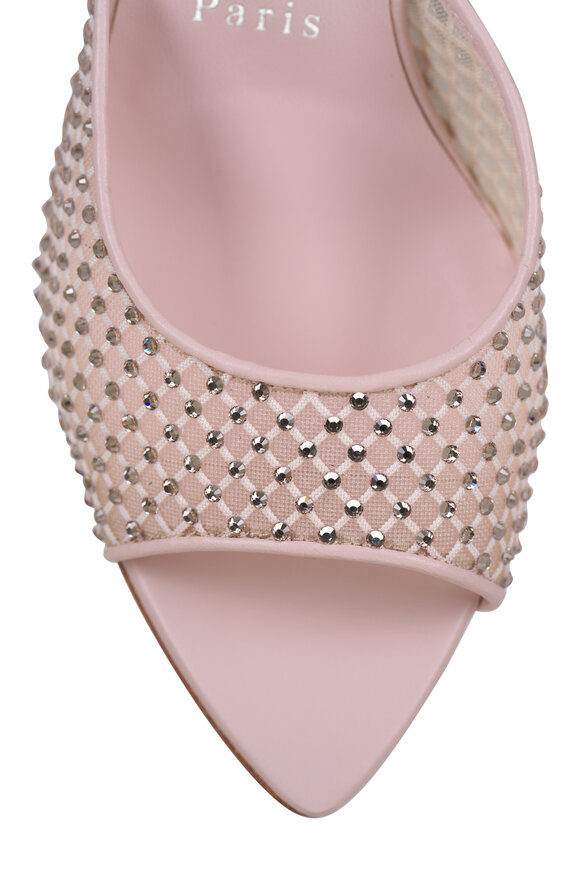 Christian Louboutin - Apostropha Leche Meche Crystal Mule, 80mm 