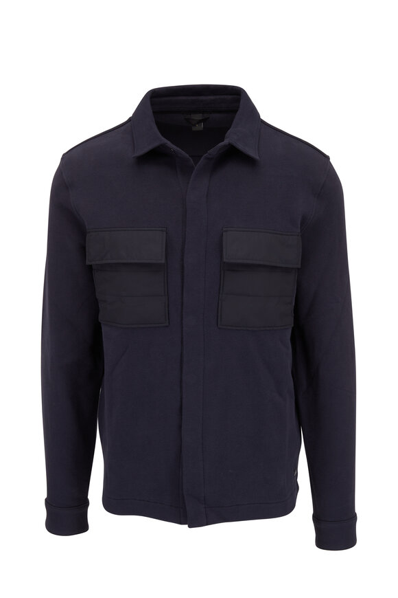 WAHTS - Patton Dark Navy Tech Wool Shacket