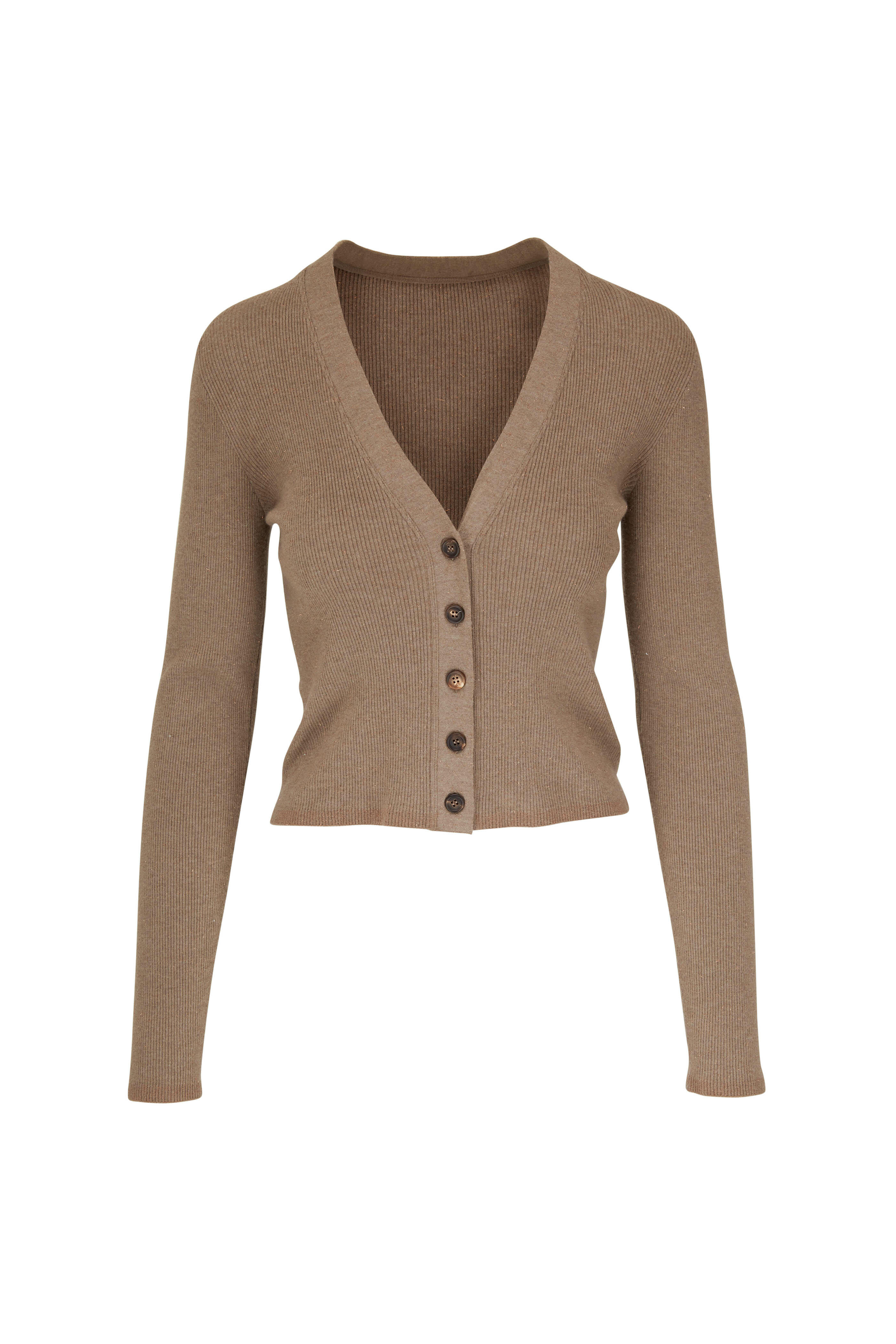 Brunello Cucinelli - Natural Cashmere Lurex Cardigan