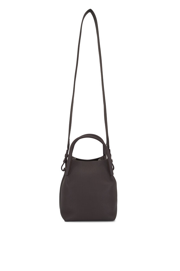 Loro Piana - Small Bale Dark Chocolate Leather Bag 