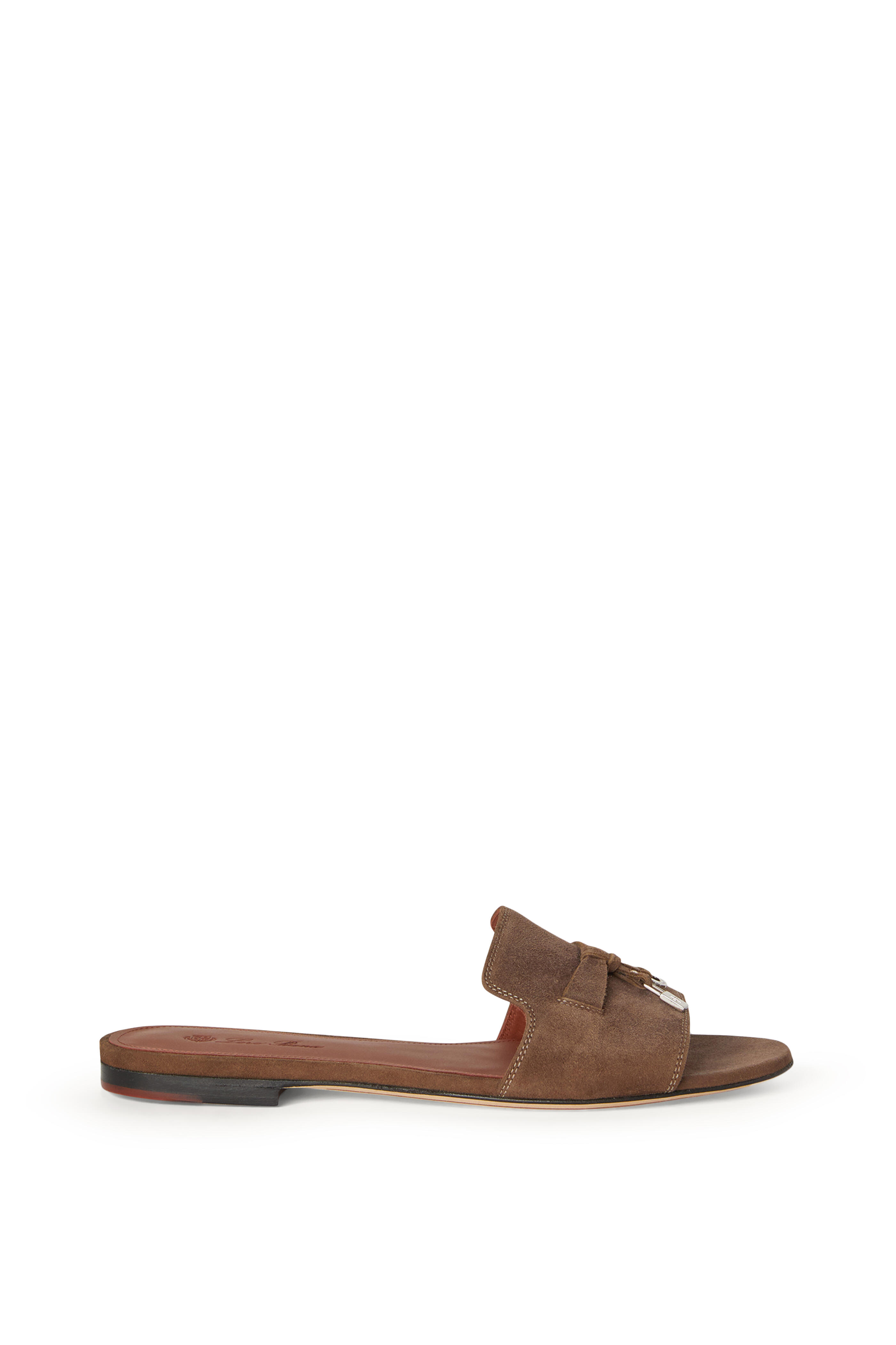 LORO PIANA サンダル Summer Charms suede slides812601 Summer Charms suede slides in blue - Loro Piana | Mytheresa