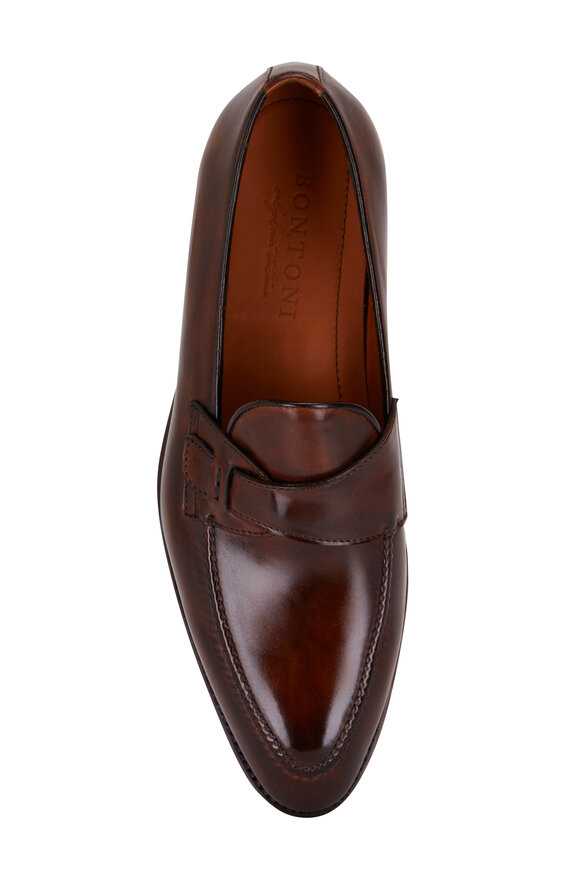 Bontoni - Riveria Leghorn Leather Loafer