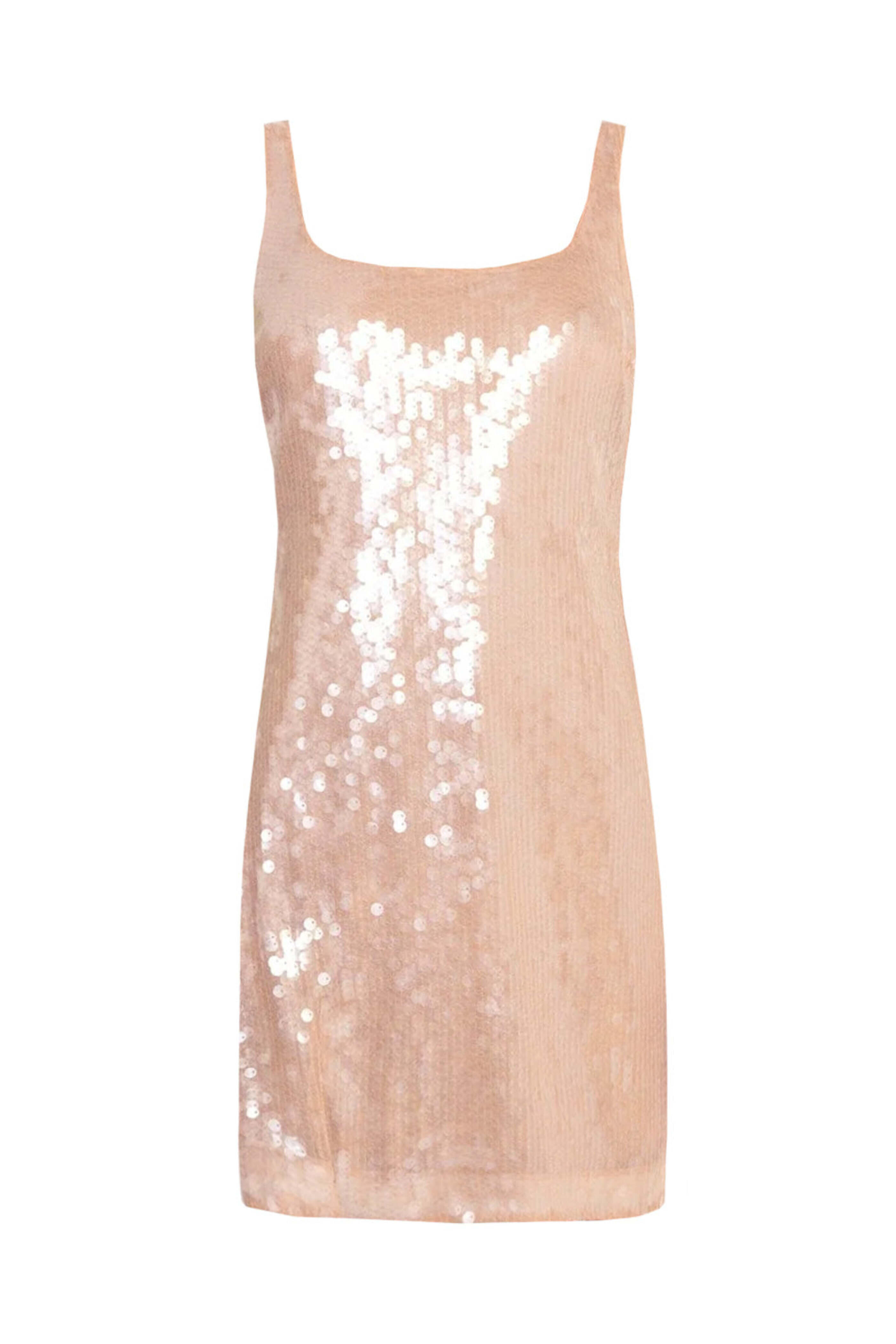 staud beige dress Staud Charade Ivory Sleeveless Cable Knit Sweater Dress main image 0