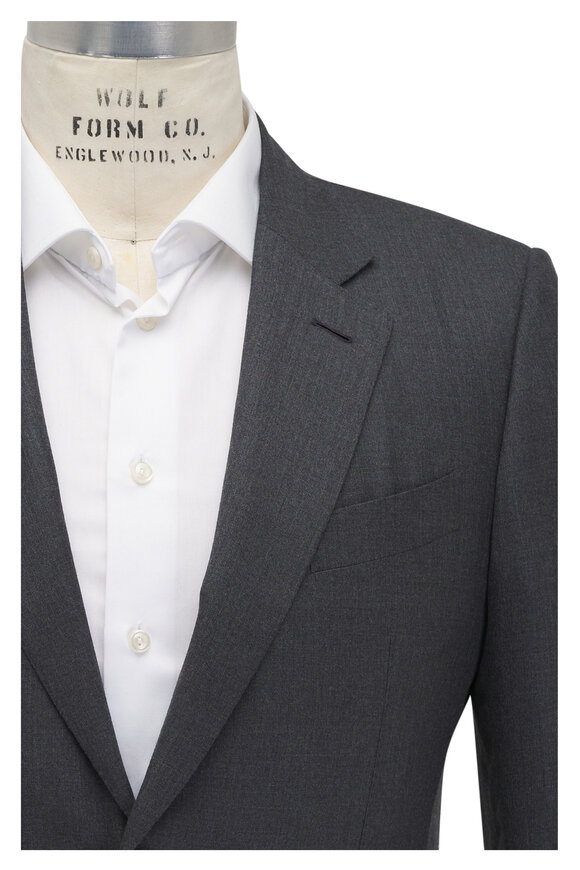 Zegna Charcoal Cashmere Suit 