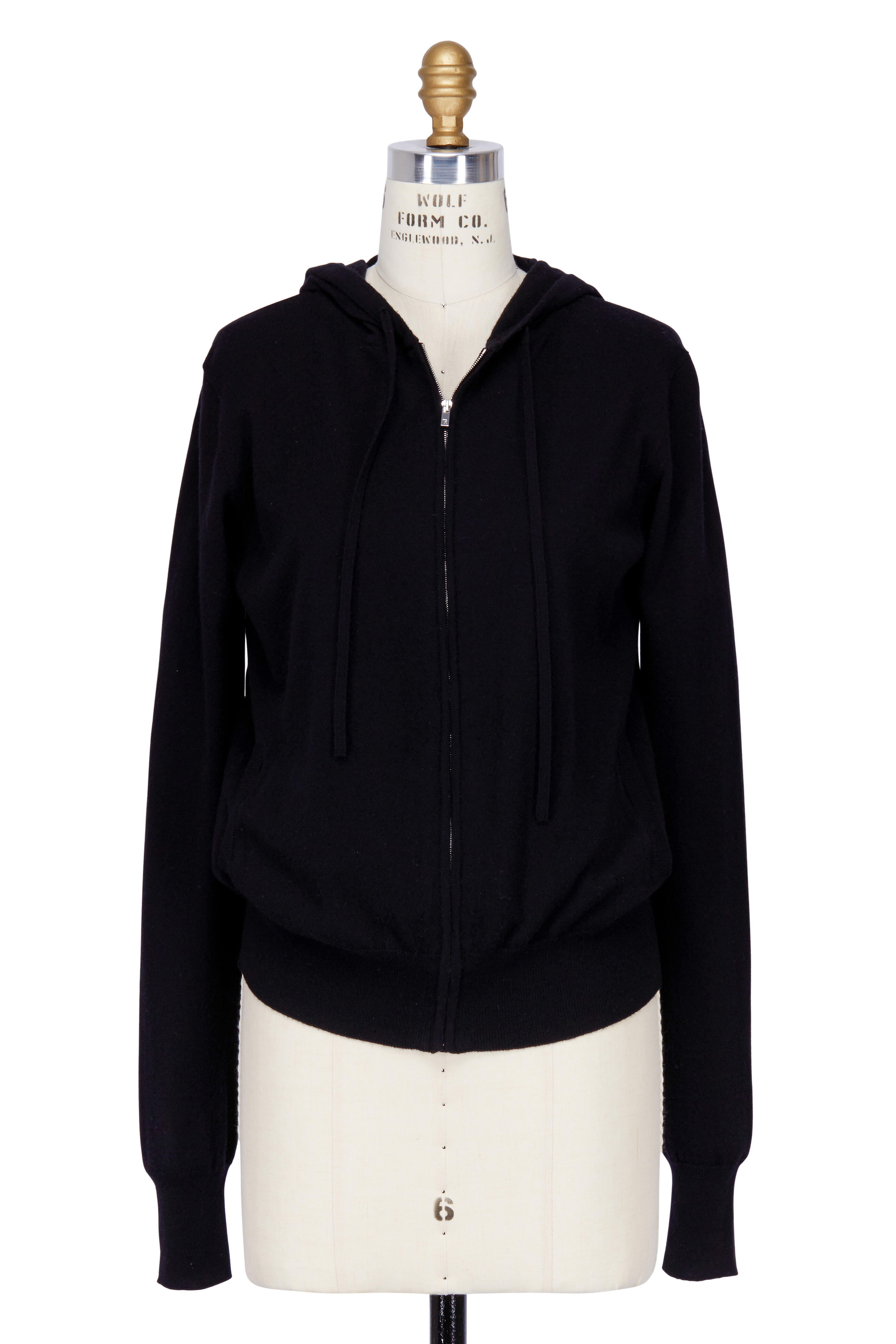 The Row - Felicia Black Cashmere Hoodie | Mitchell Stores