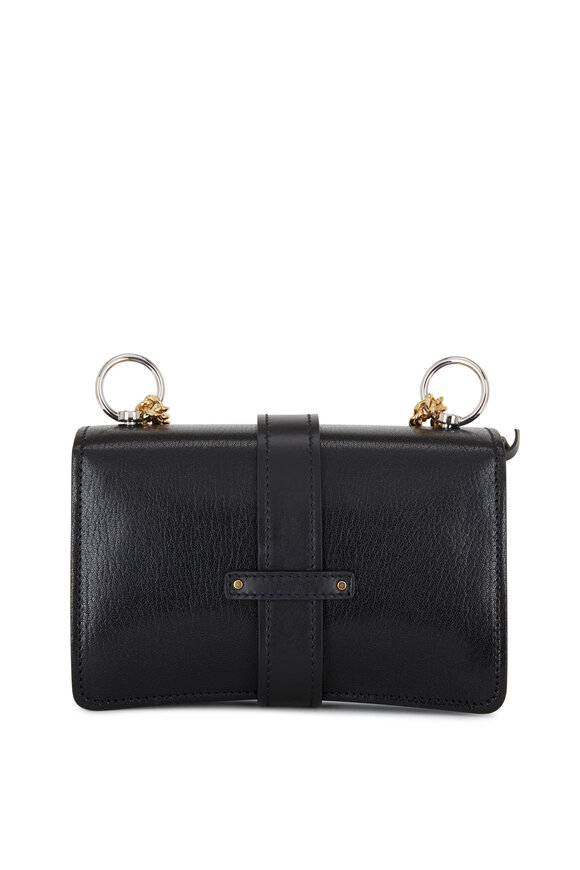 Chloé - Aby Black Padlock Small Envelope Shoulder Bag