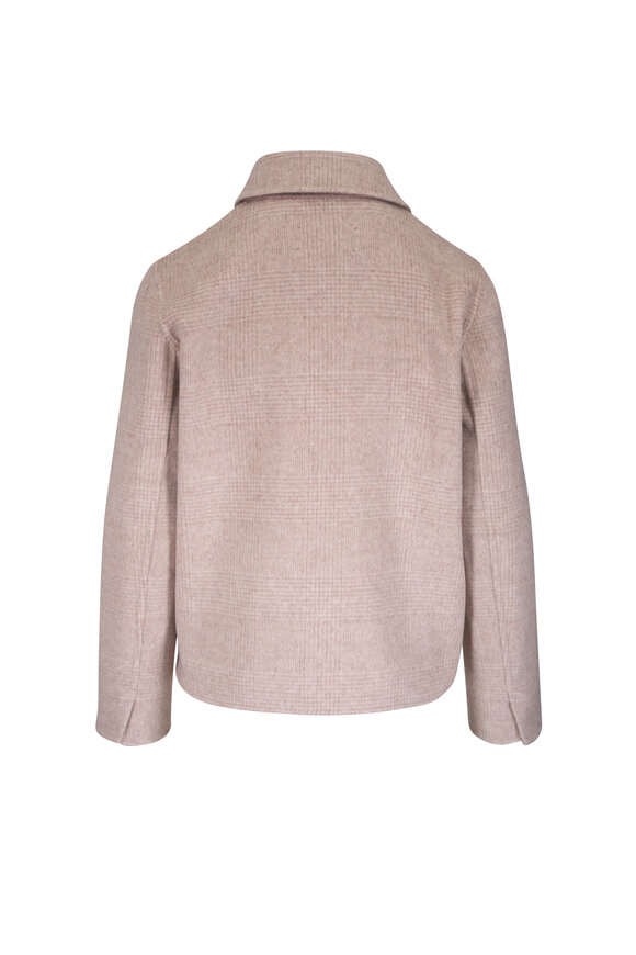 Antonelli Escher Cream Plaid Coat - view 2