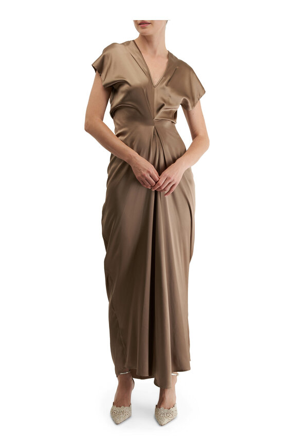 Zero + Maria Cornejo - Long Muse Olive Dress