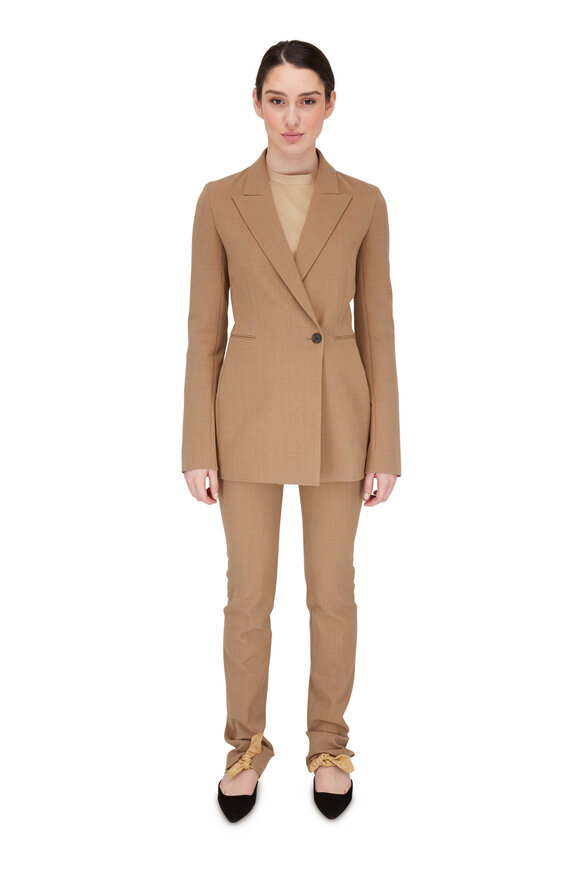 The Row - Roosevelt Camel Wool Suiting Pant