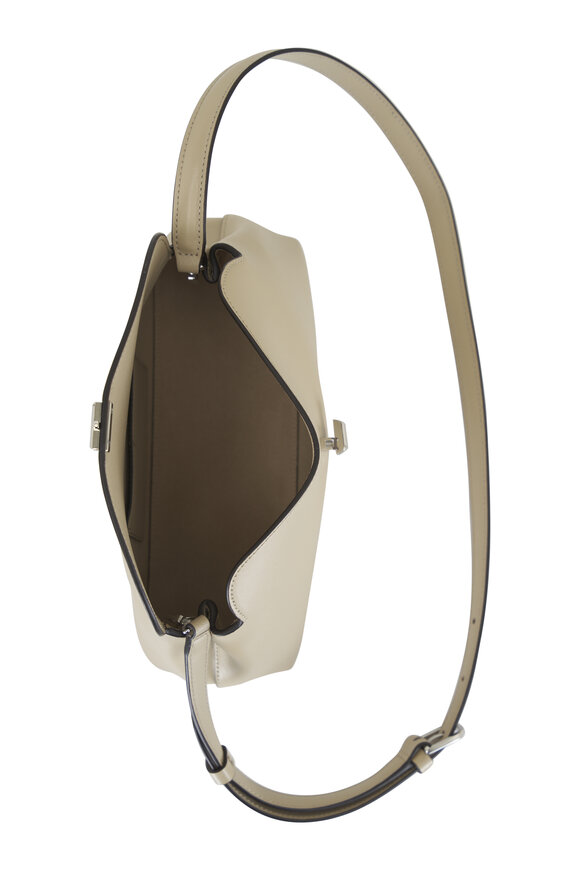 Totême T-Lock Fawn Tan Leather Clutch - view 7