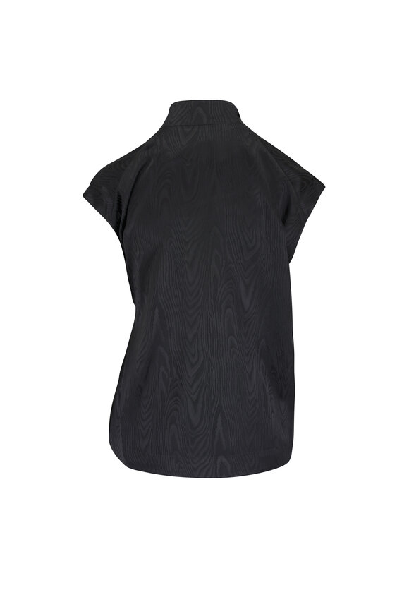 Zero + Maria Cornejo Ari Black Moire Waistcoat - view 3