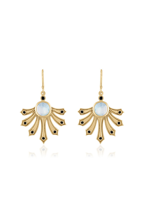 Loriann 14k Yellow Gold Enamel & Diamond Catalina Earring
