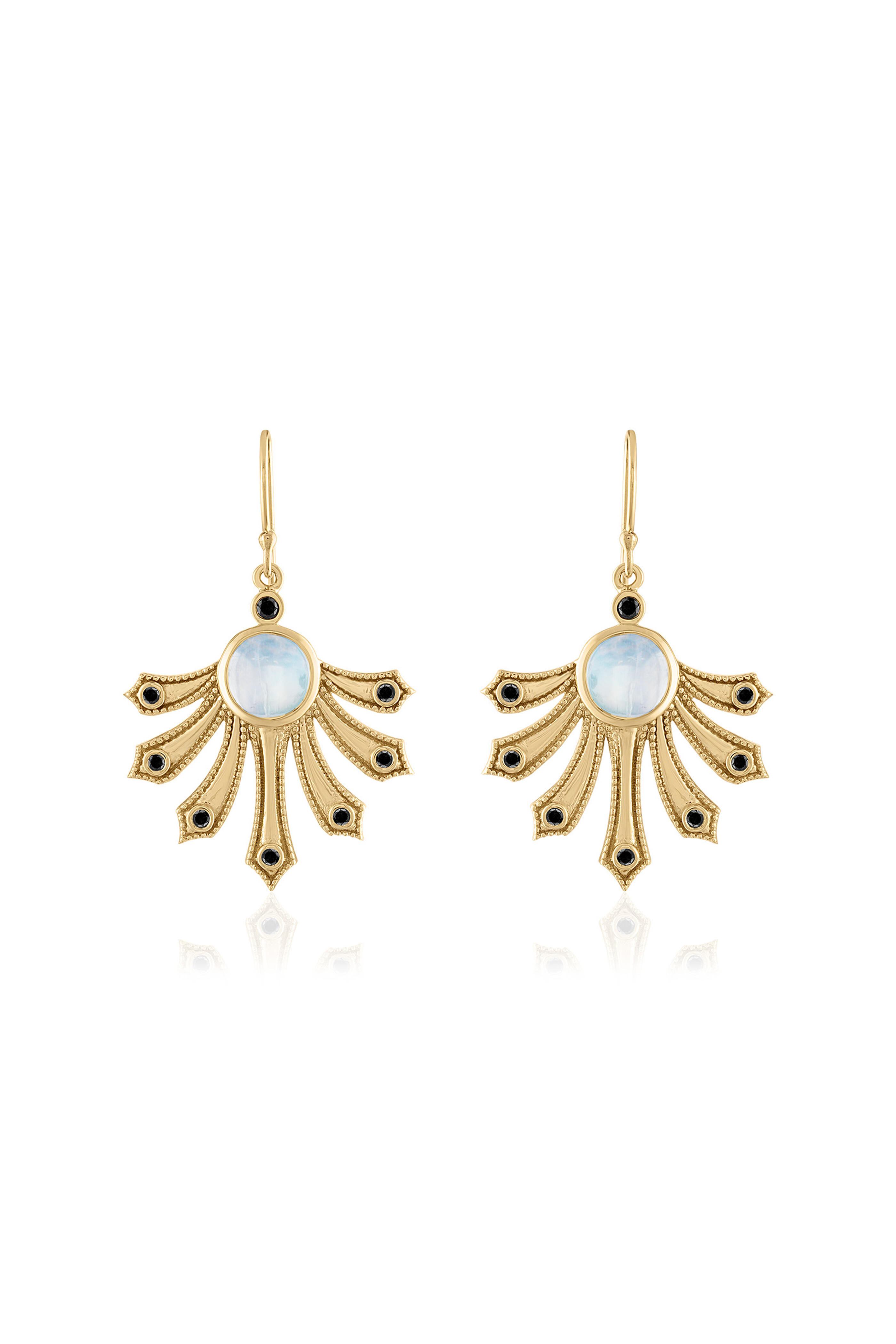 Loriann - 14k Yellow Gold Enamel & Diamond Catalina Earring