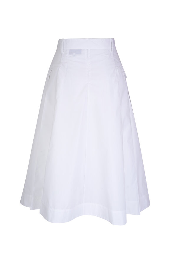 3.1 Phillip Lim - Utility White Poplin Midi Skirt