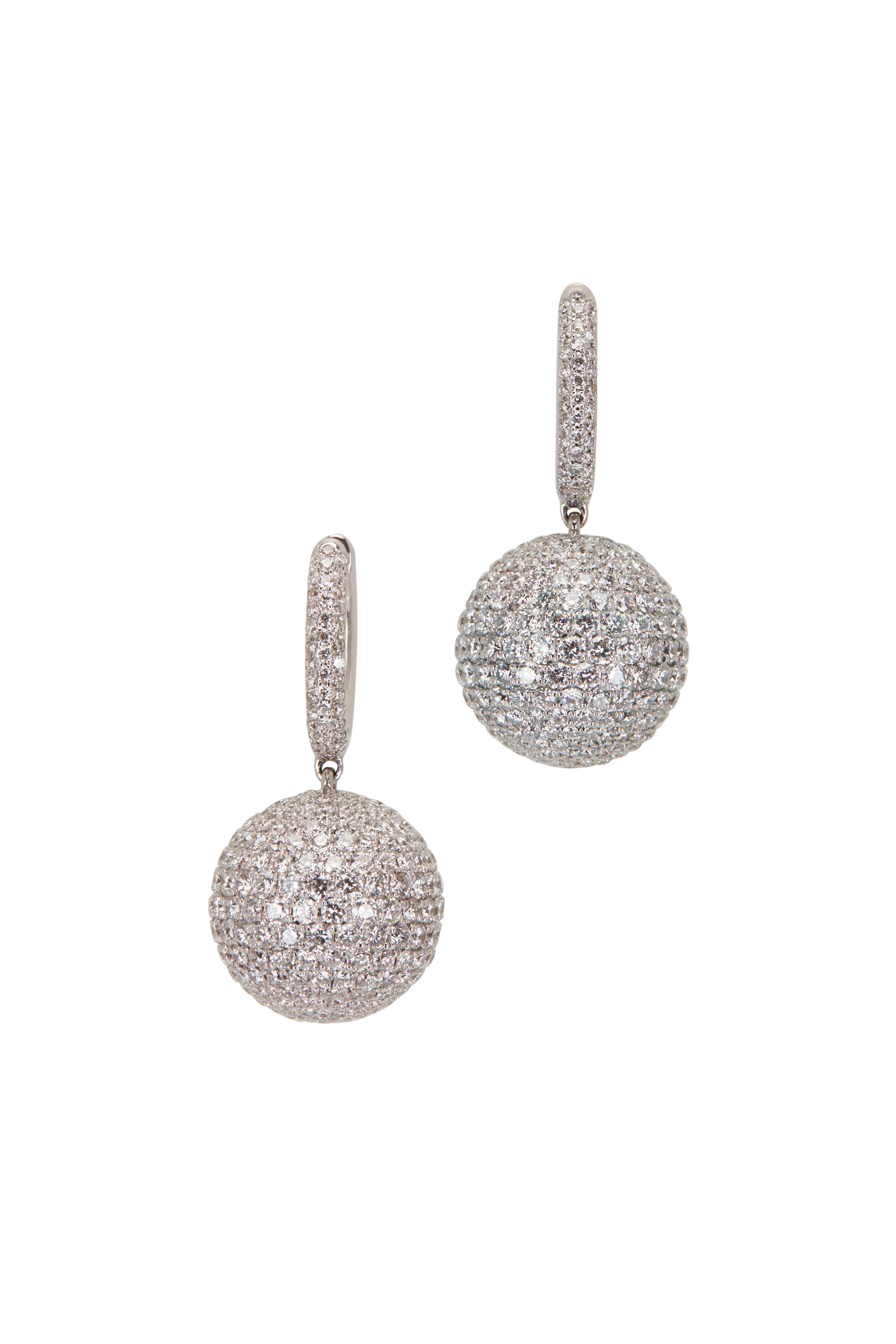 Windsor Jewelers Maria Canale Diamond Ball Earrings