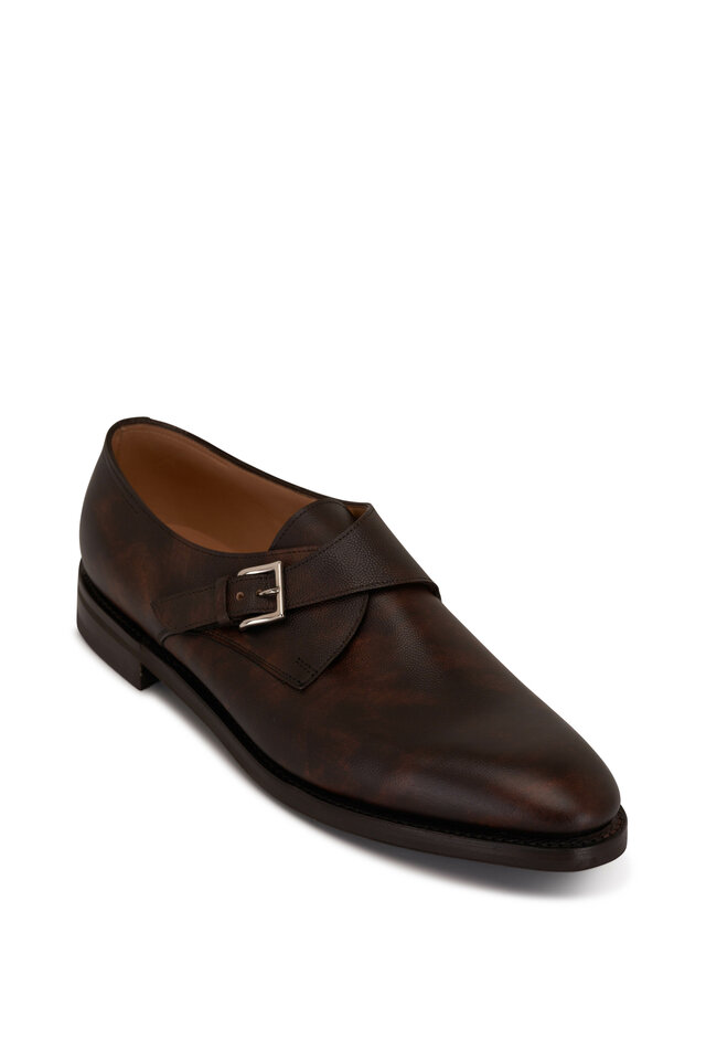 John Lobb - Bristol Dark Brown Suede Dress Shoe