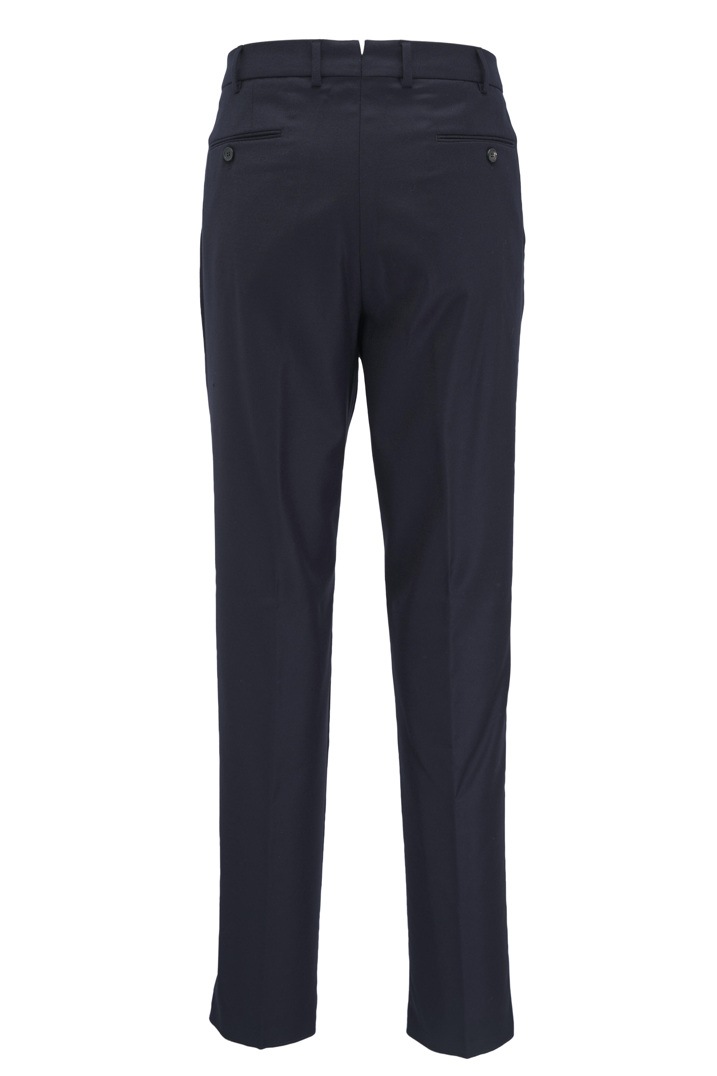 Loro Piana - Carlo Blue Wool & Cashmere Pant | Mitchell Stores