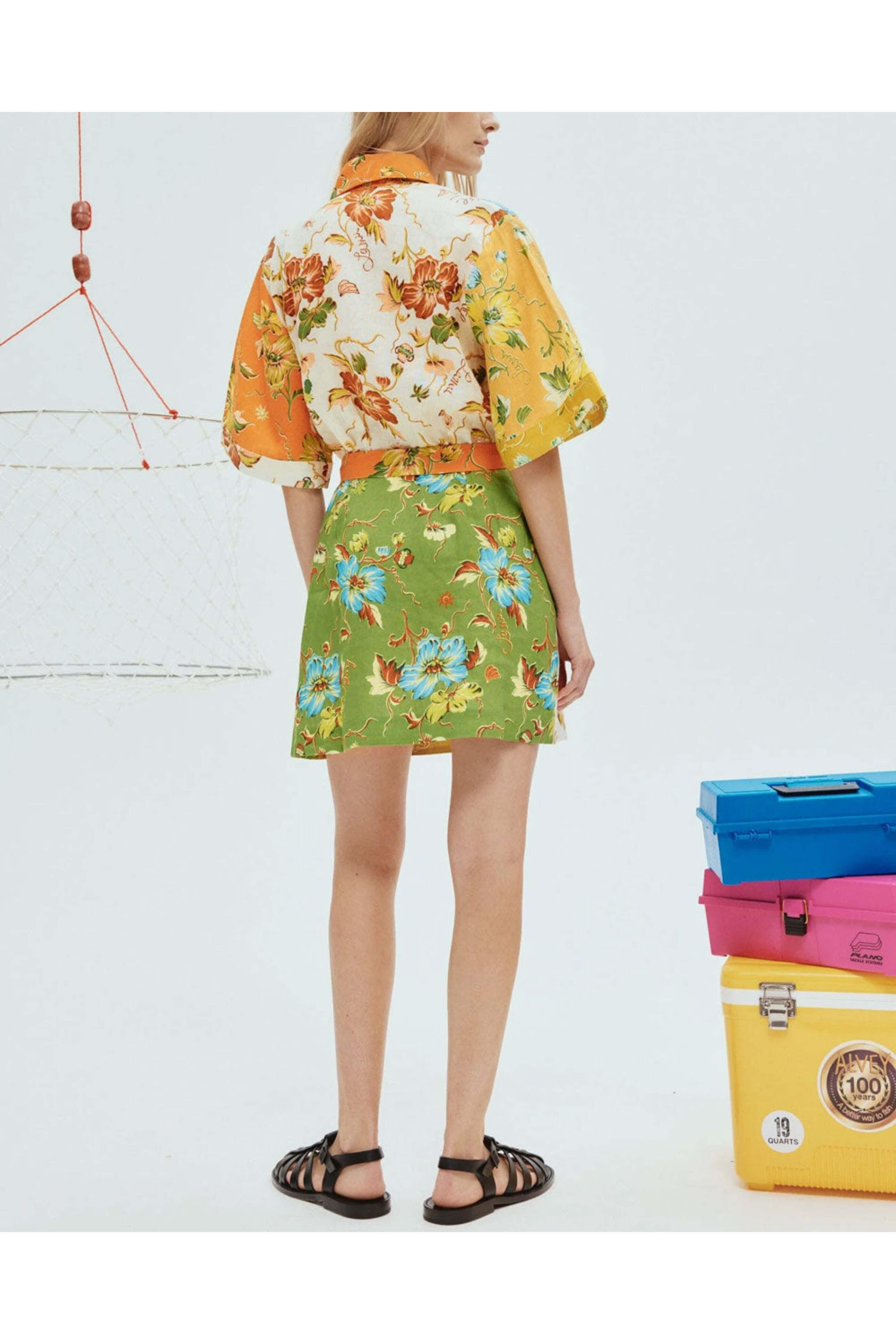 Alémais - Multicolor Hotel Lamu Spliced Mini Dress